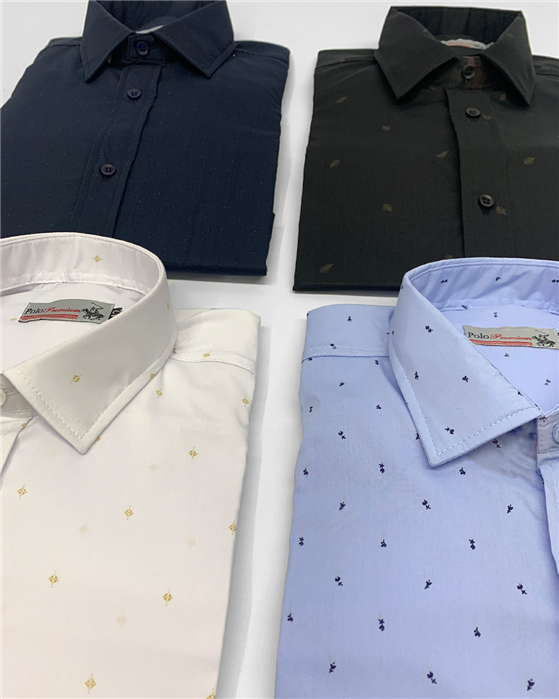Camisa Estampada Polo - Manga Larga