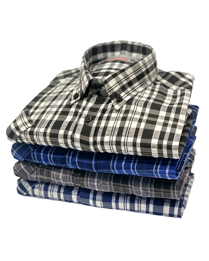 Camisa Cuadritos Polo - Manga Corta