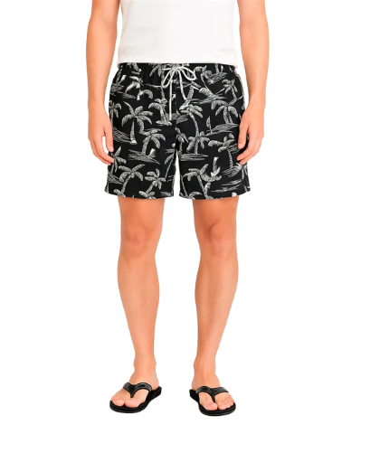 Short de Baño Estampado c/Suspensor