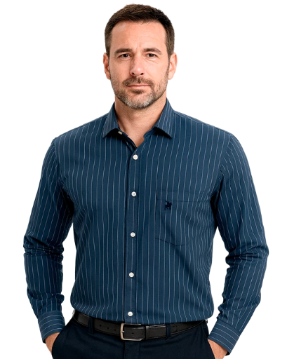 Camisa Mil Rayas Polo - Manga Larga