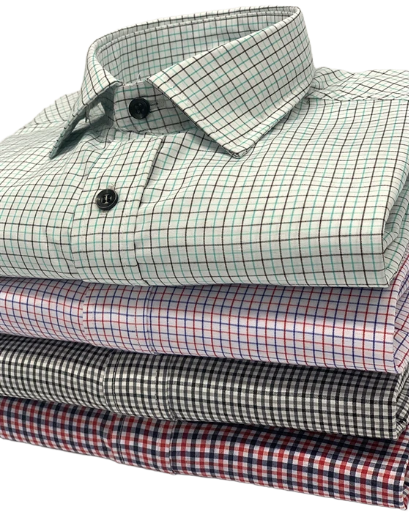 Camisa Cuadritos Polo - Manga Larga