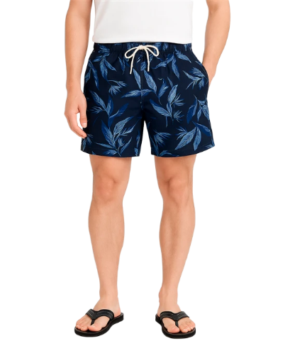 Short de Baño Estampado c/Suspensor