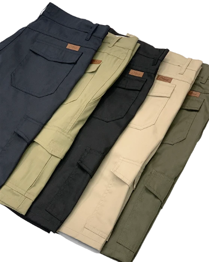 Bermuda Cargo Gabardina 6 Bolsillos c/Pasacinto