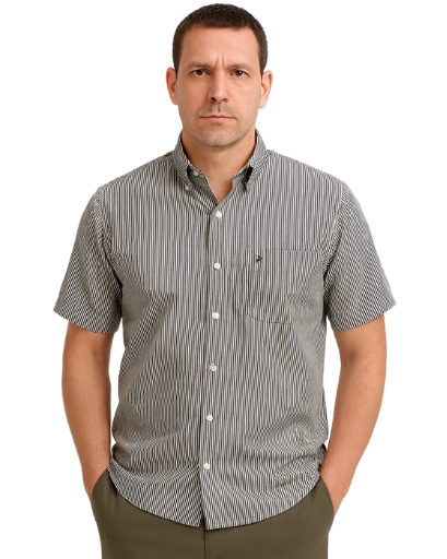 Camisa Mil Rayas Polo - Manga Corta