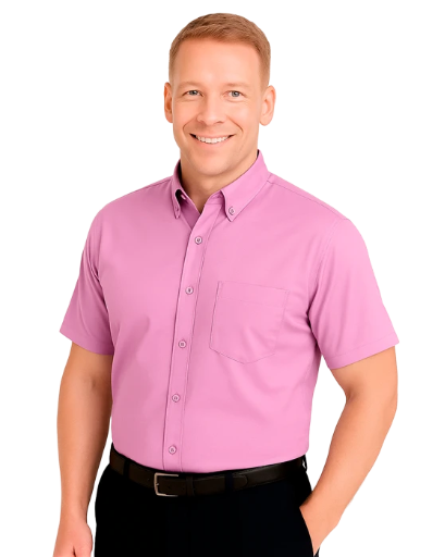 Camisa Lisa Poplin - Manga Corta