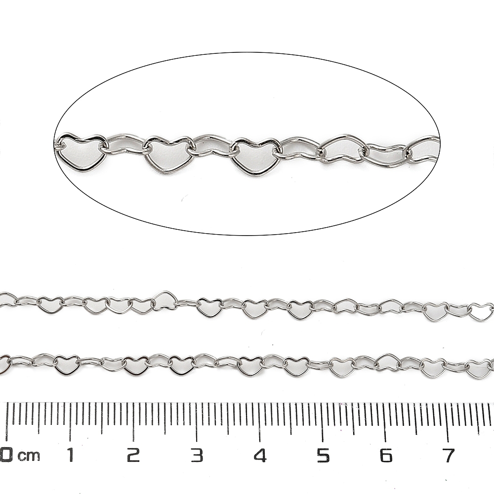 Silver Small Heart Chain