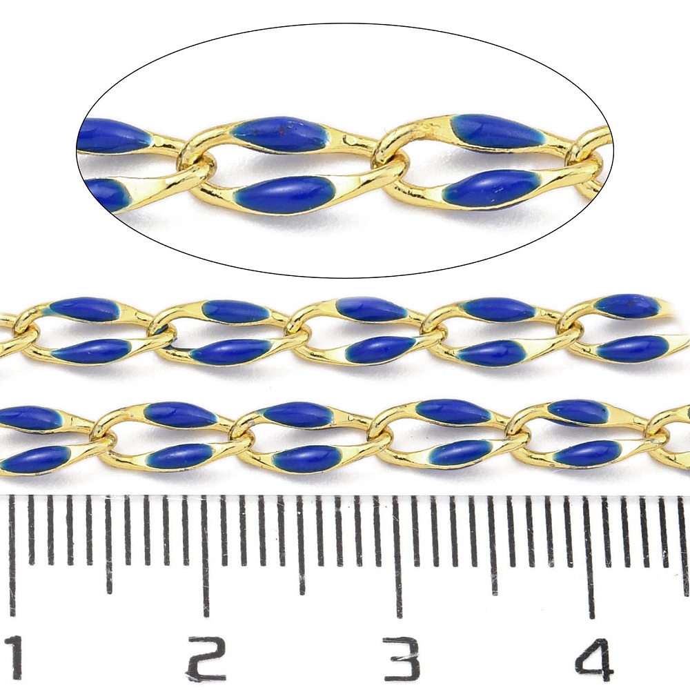 Royal Blue Enamel Chain 