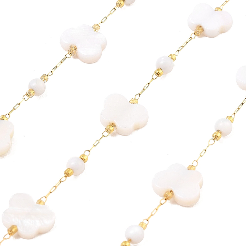 Beaded Butterfly Chain in Gold 