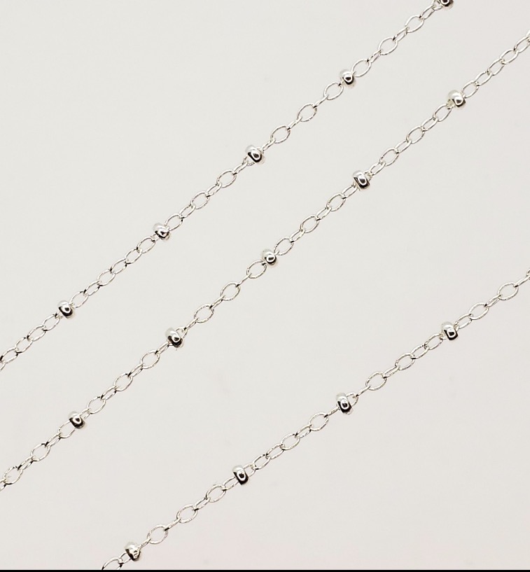 Sterling Silver Satellite Chain