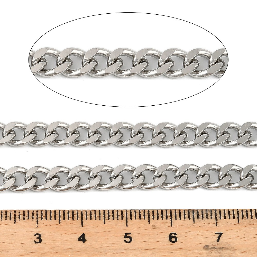 Silver Curb Chain