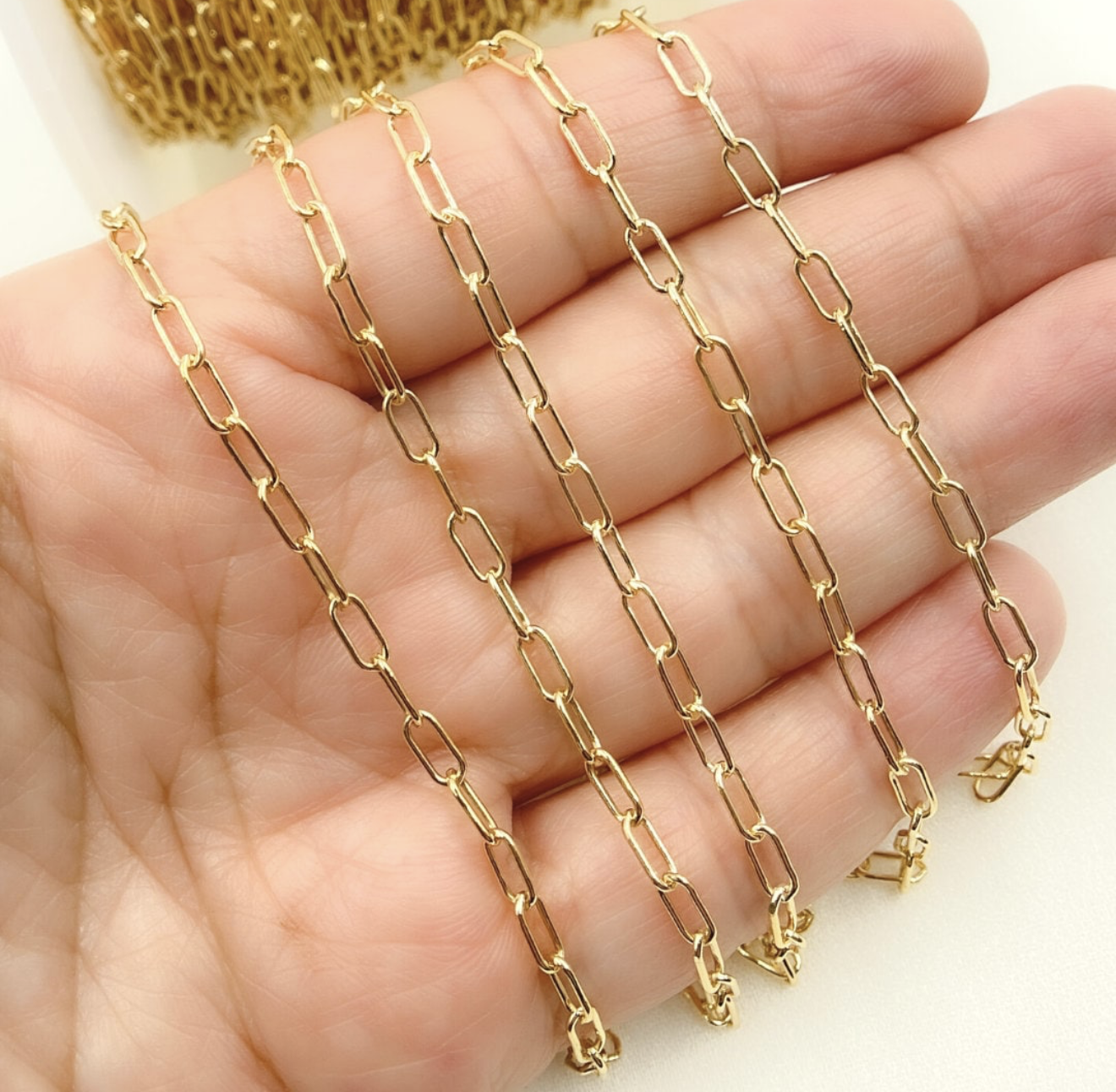 14k Gold Filled Paperclip Chain