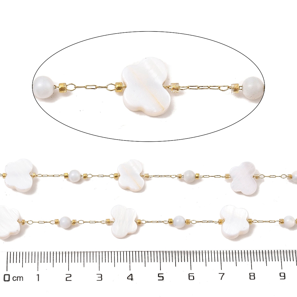 Beaded Butterfly Chain in Gold 