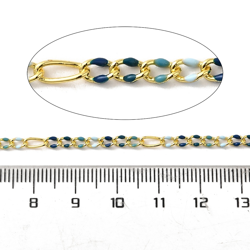 Triple Blue Figaro Chain 