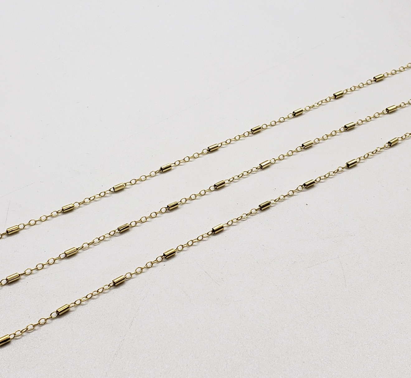14k Gold Filled Tube Chain