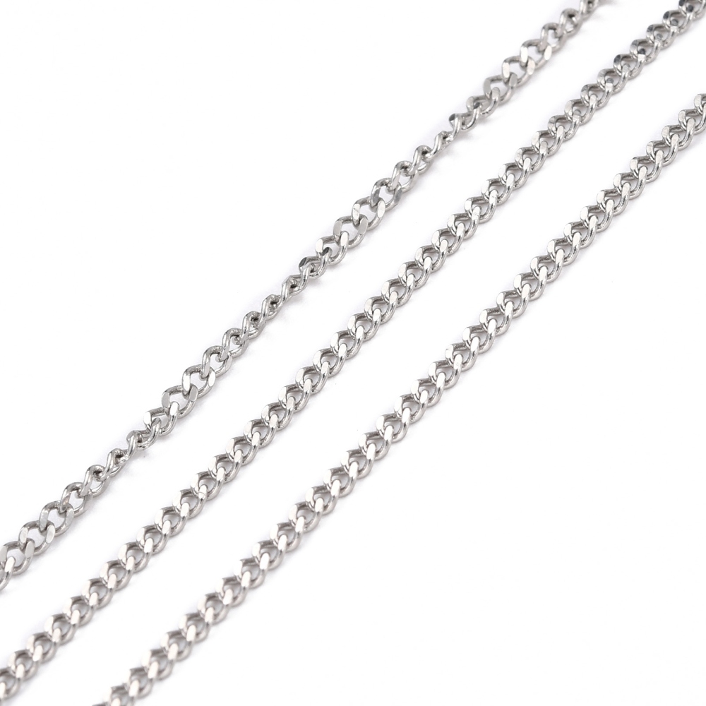 Silver Small Curb Chain