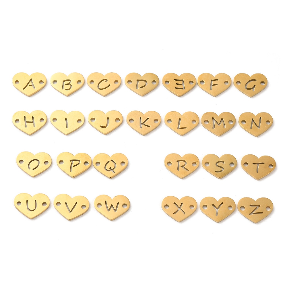 26pc Heart Alphabet Connectors (Full Set)