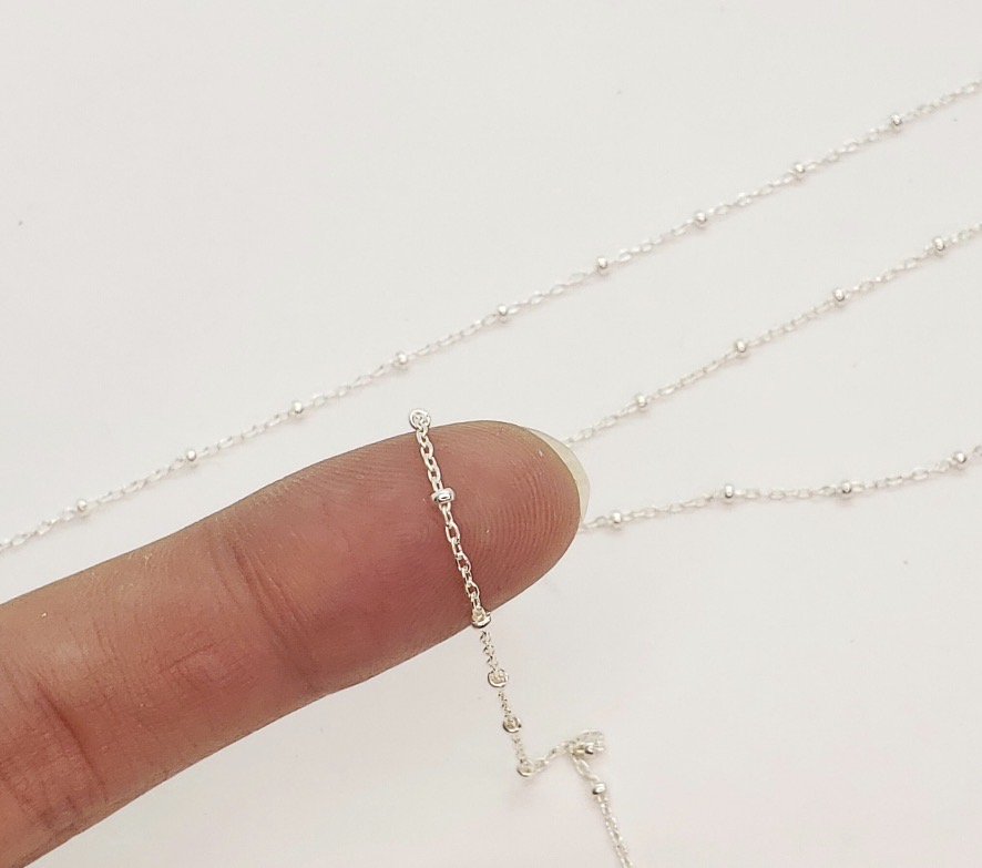 Sterling Silver Satellite Chain