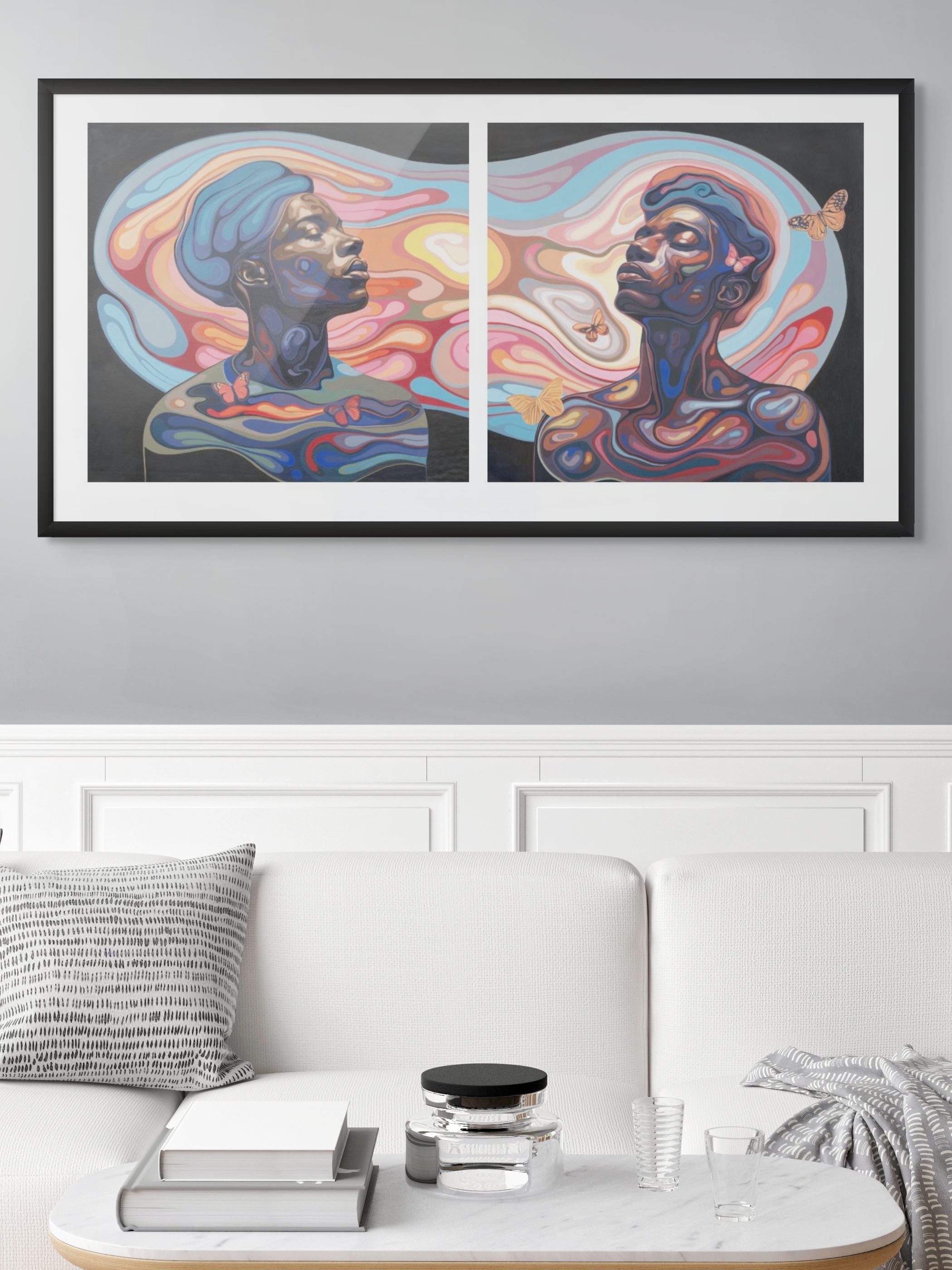 Flowers bloom and fade away (Diptych)