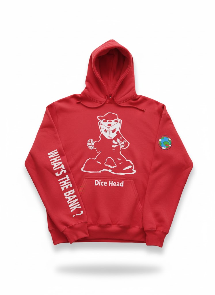 Dice Head Red Hoodie