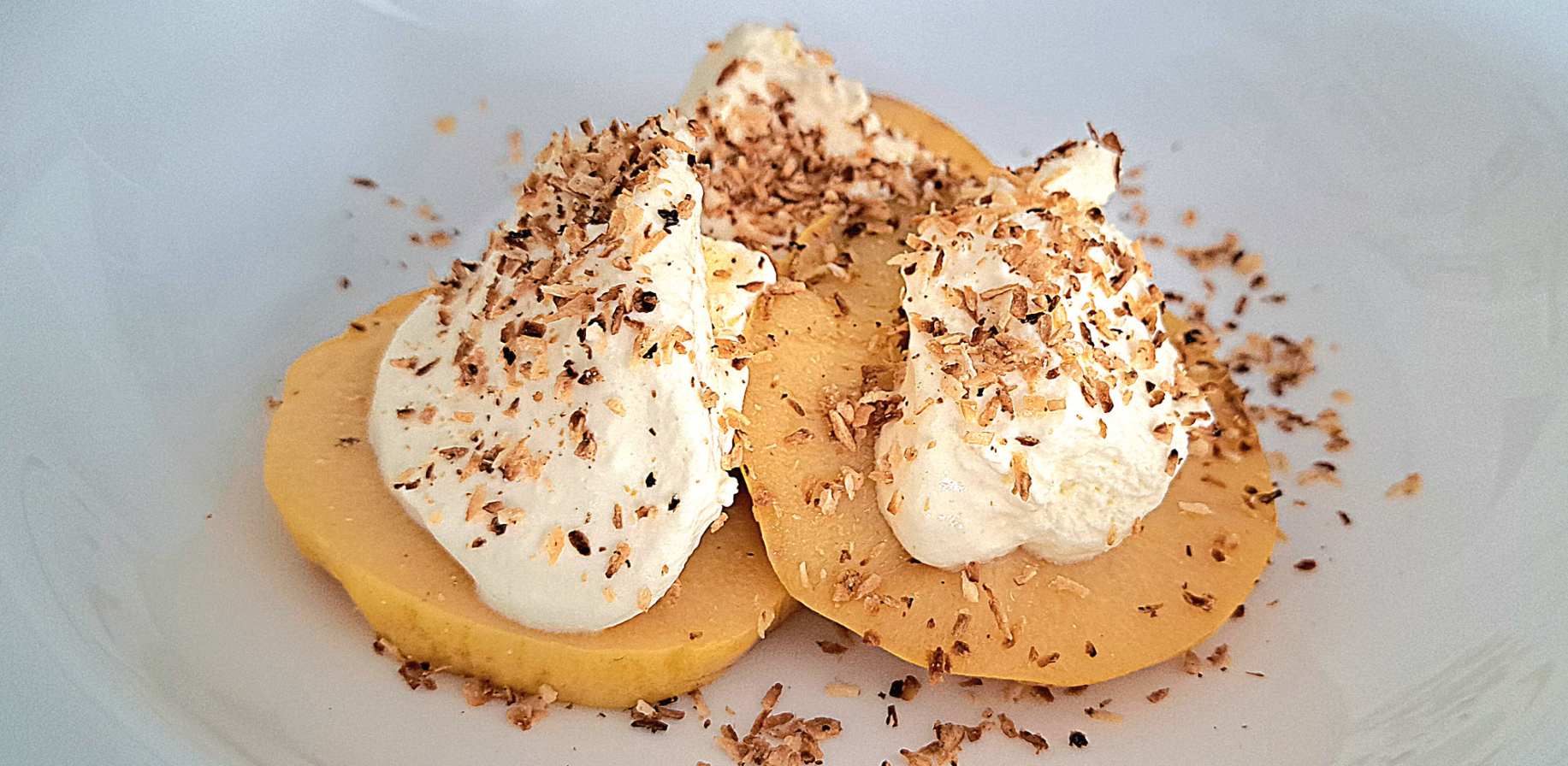 Quitten mit Kokos-"Schnee"