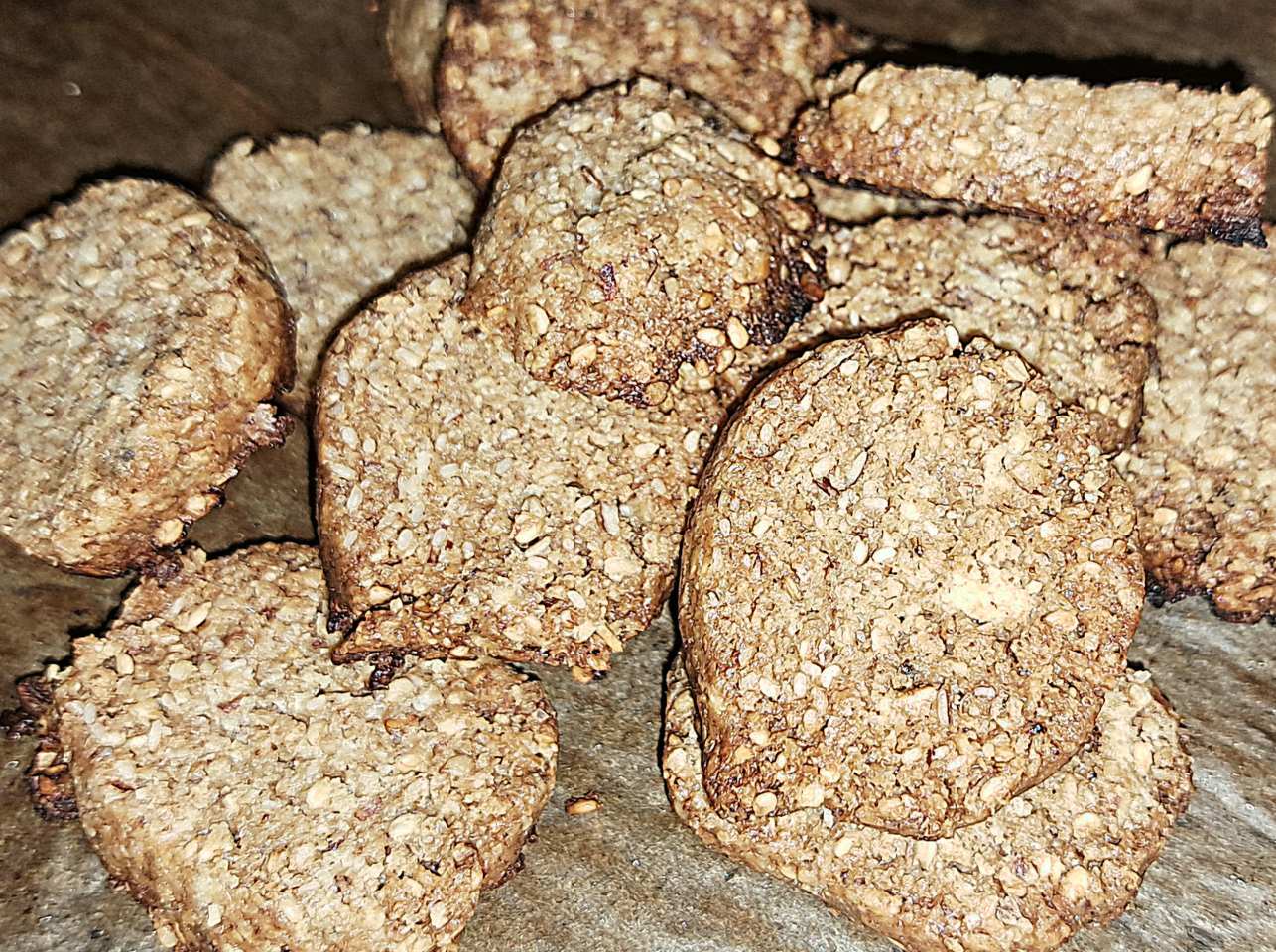 Süße Sesam-Cracker 