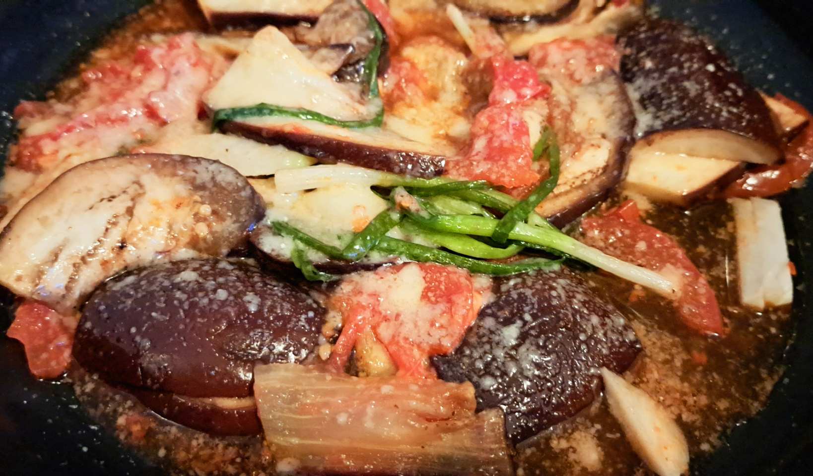 Einfache Auberginenpfanne