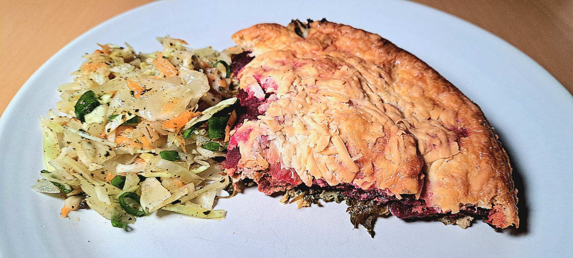 Quiche mit Grünkohl und roter Bete