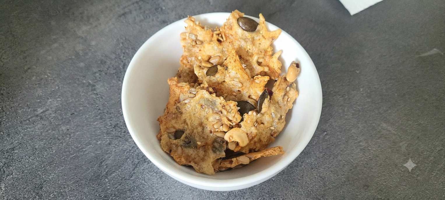 🧀 Schnelle Käse-Körner-Chips