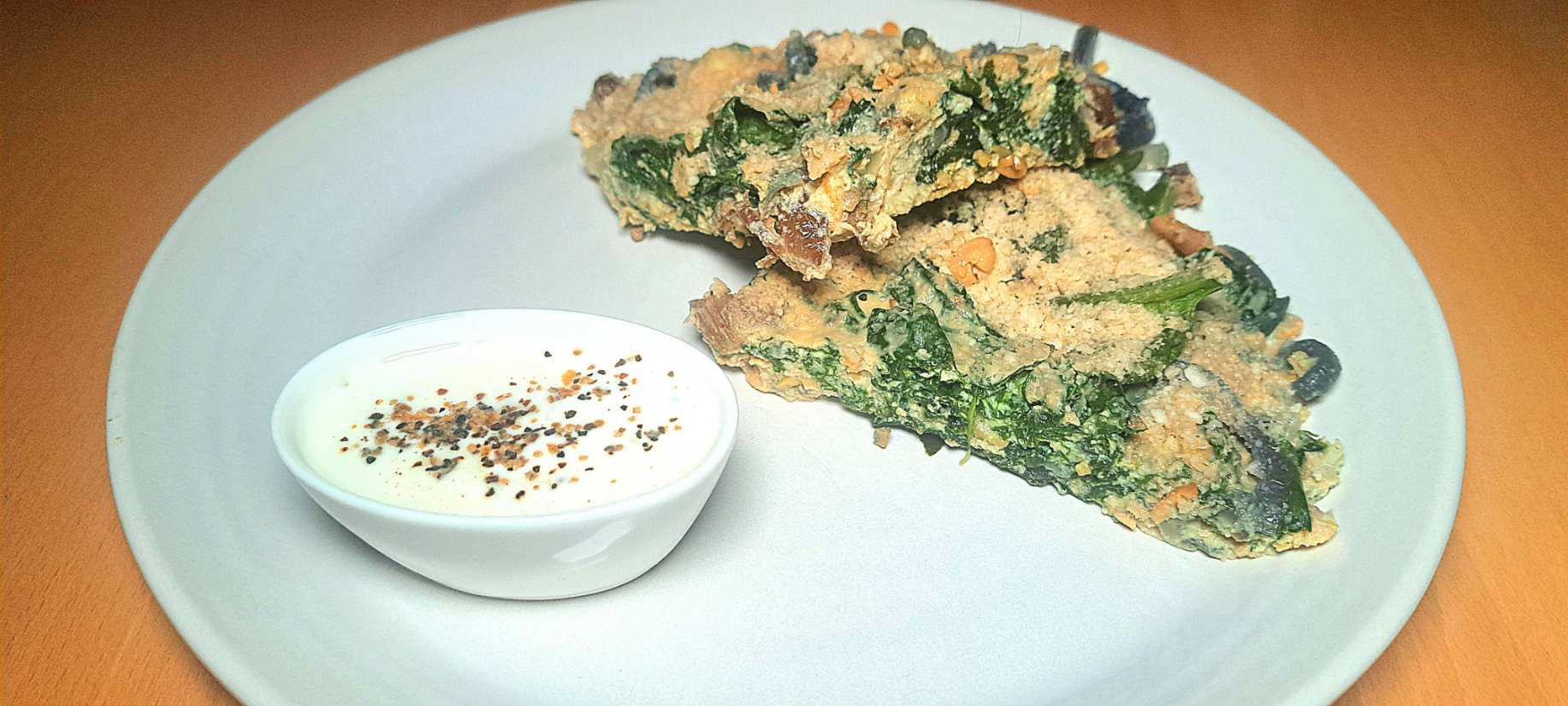 Buntes Spinat-Omelette