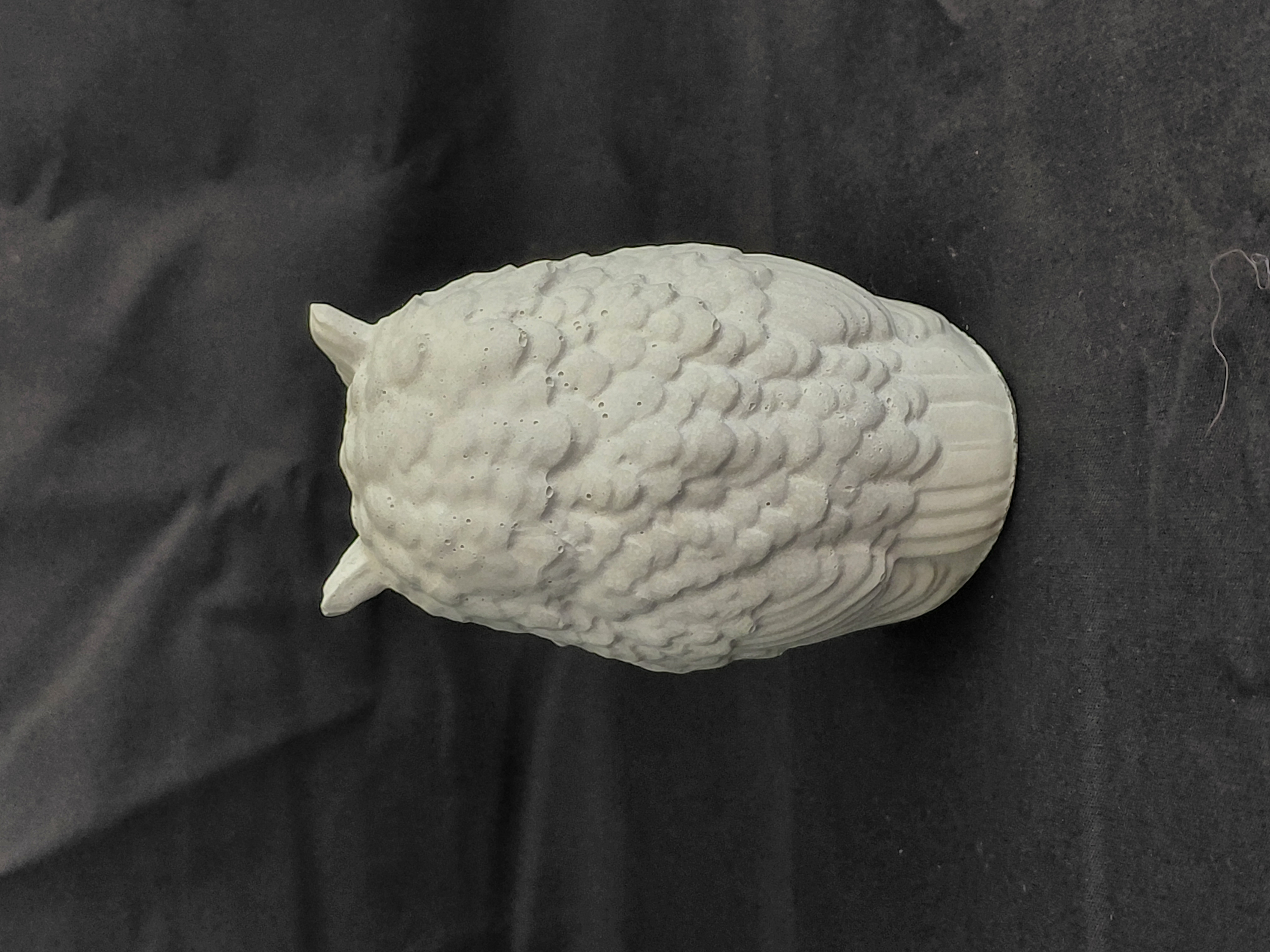 Concrete Owl Figurine