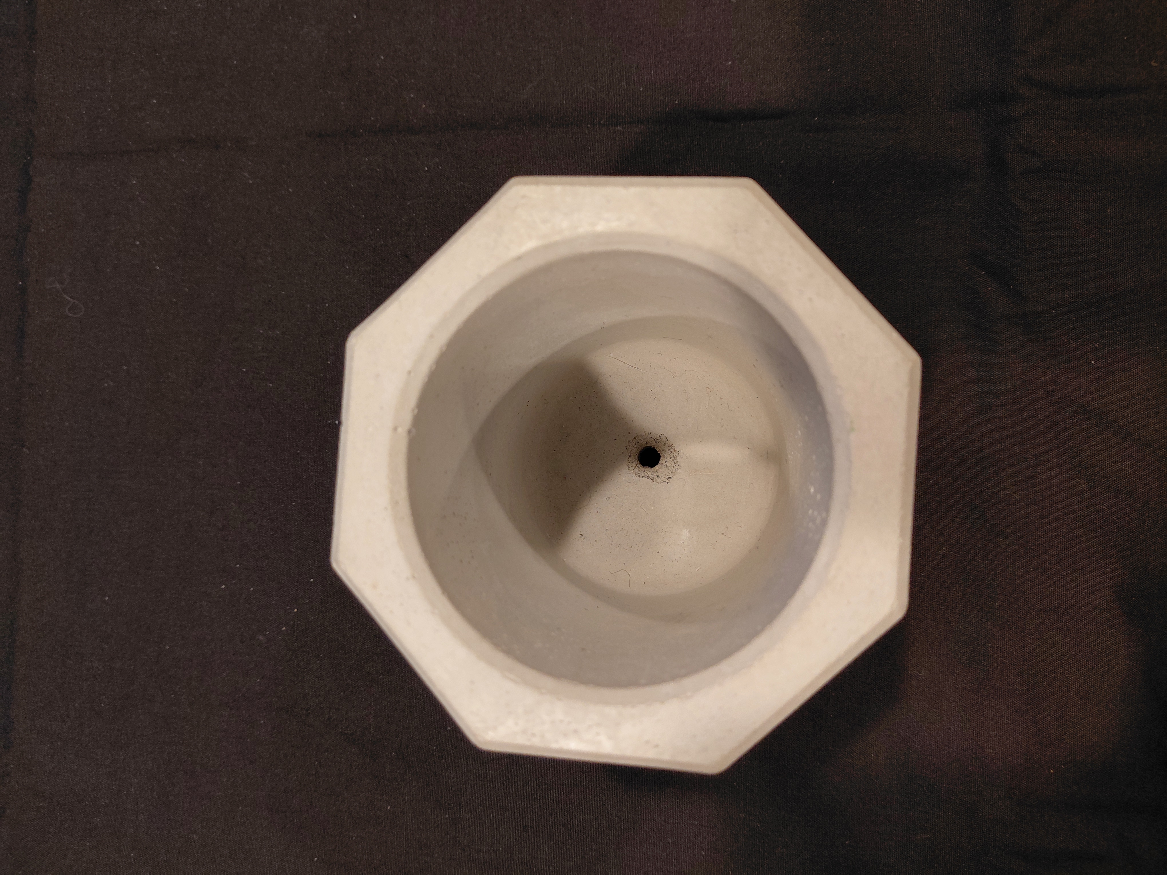 Concrete Octagonal Pot