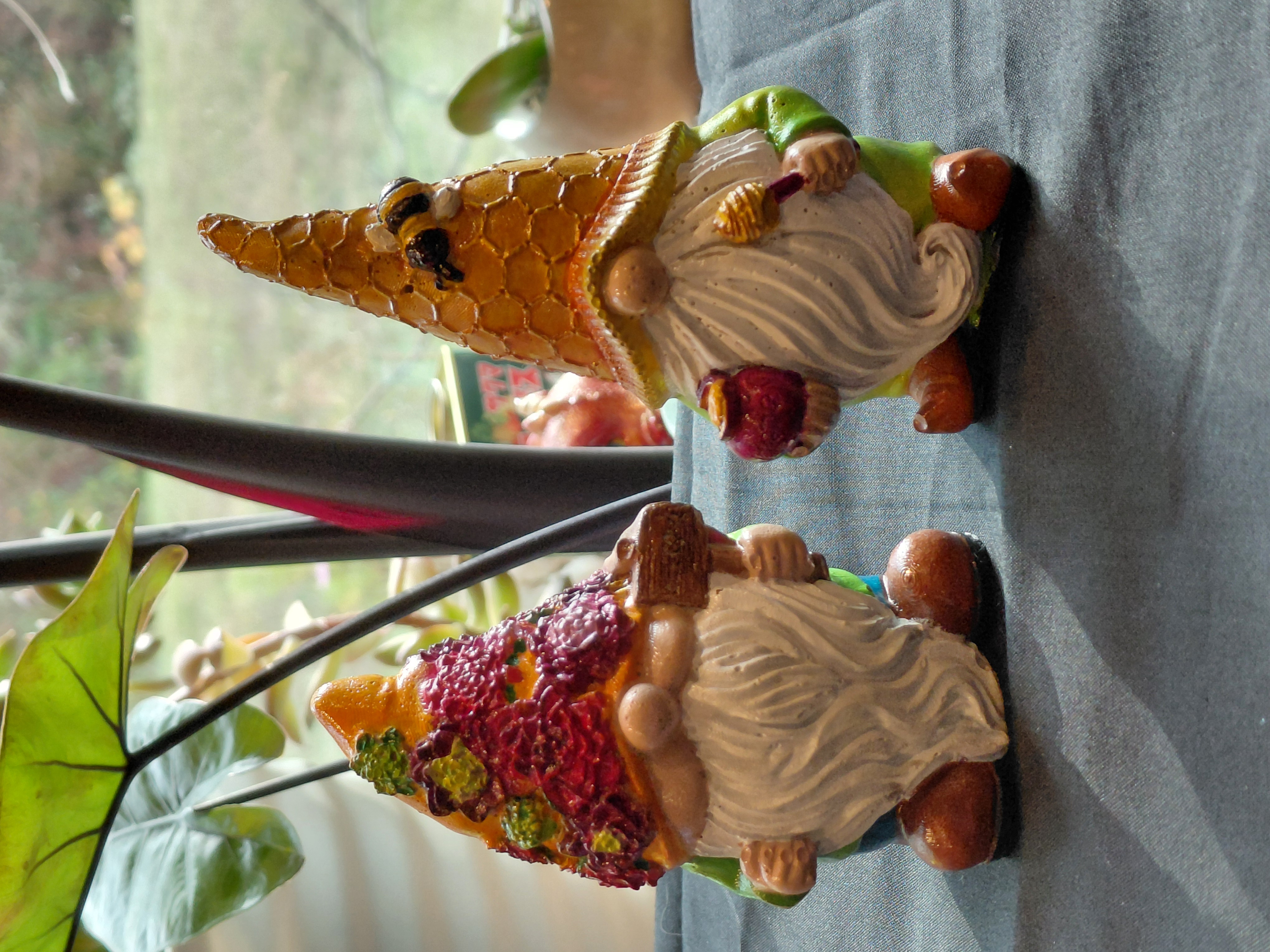 Gnomes Hand Painted Concrete