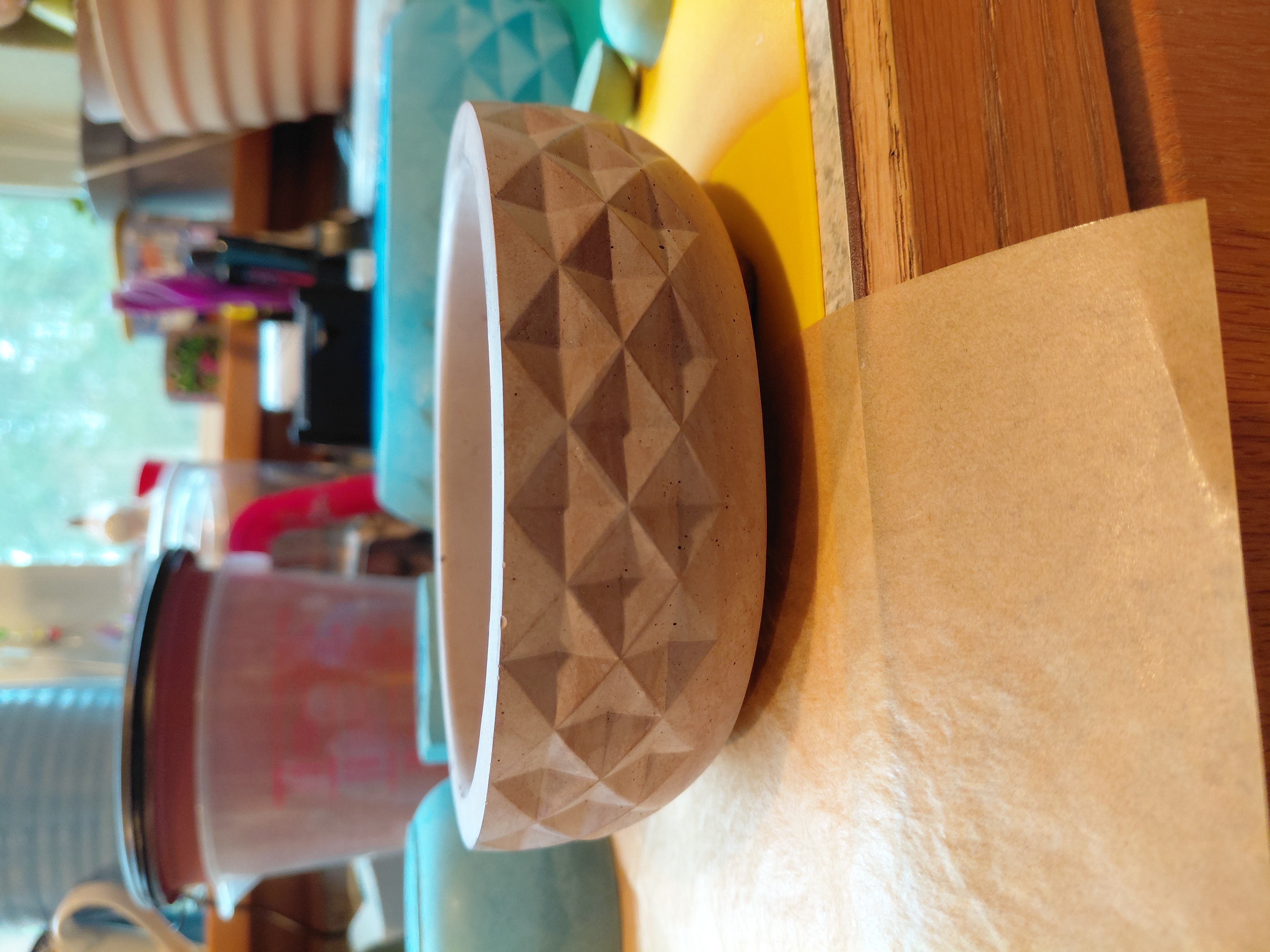 Brown Pot/Bowl with drainage hole