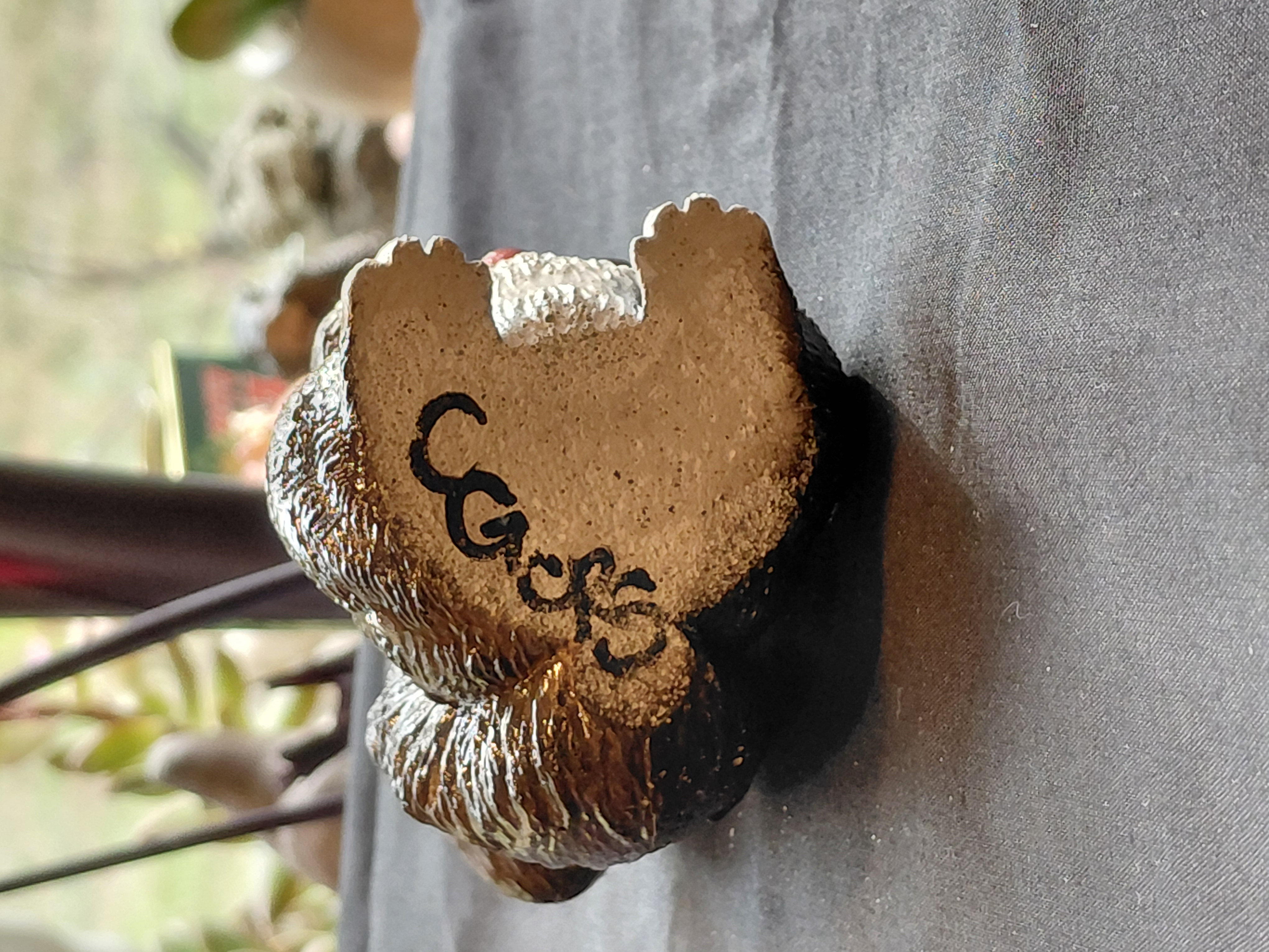 Squirrel Dark Brown Hand Painted Concrete 