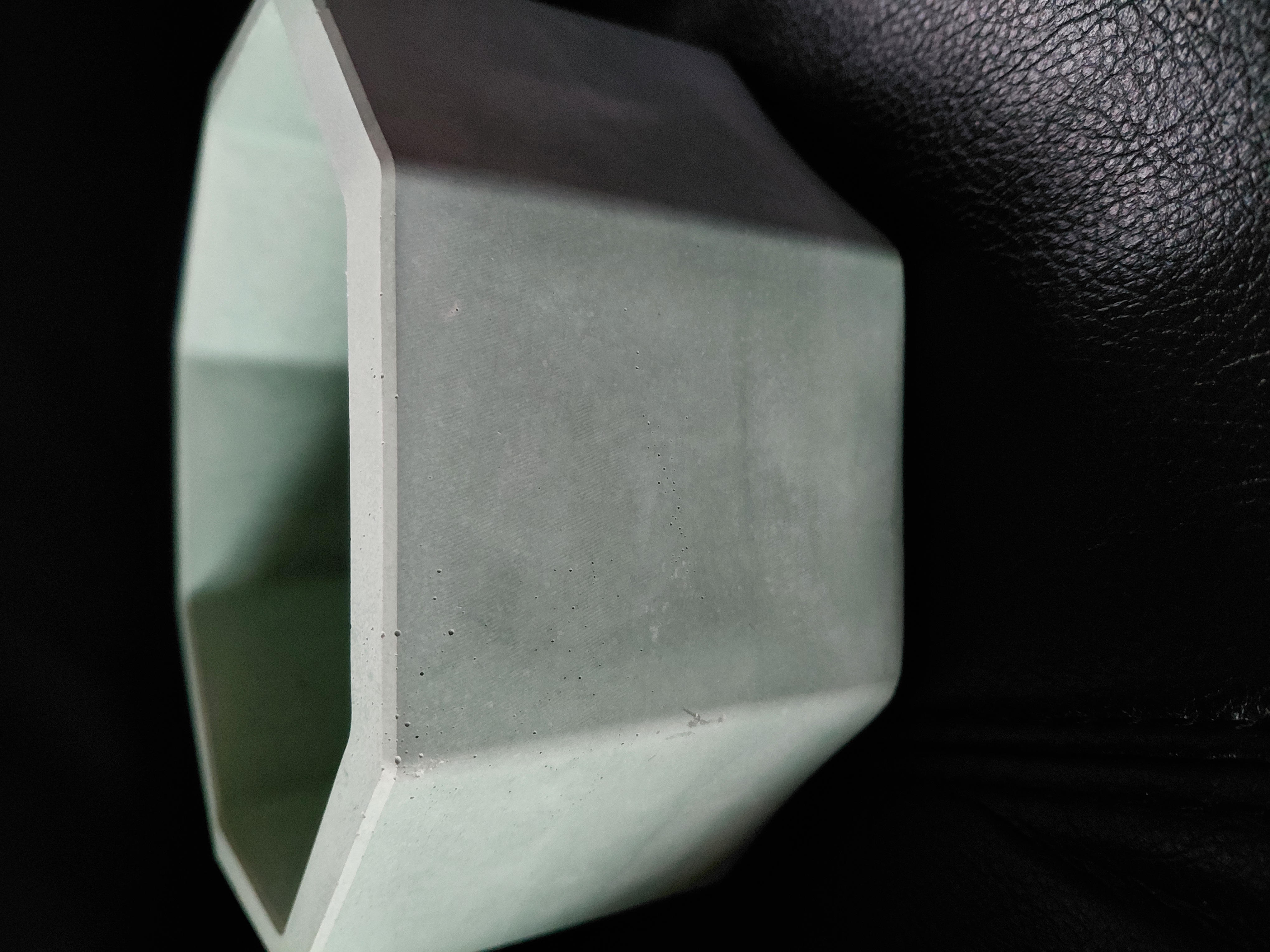 Concrete Jade Bonsai Pot w/wire holes