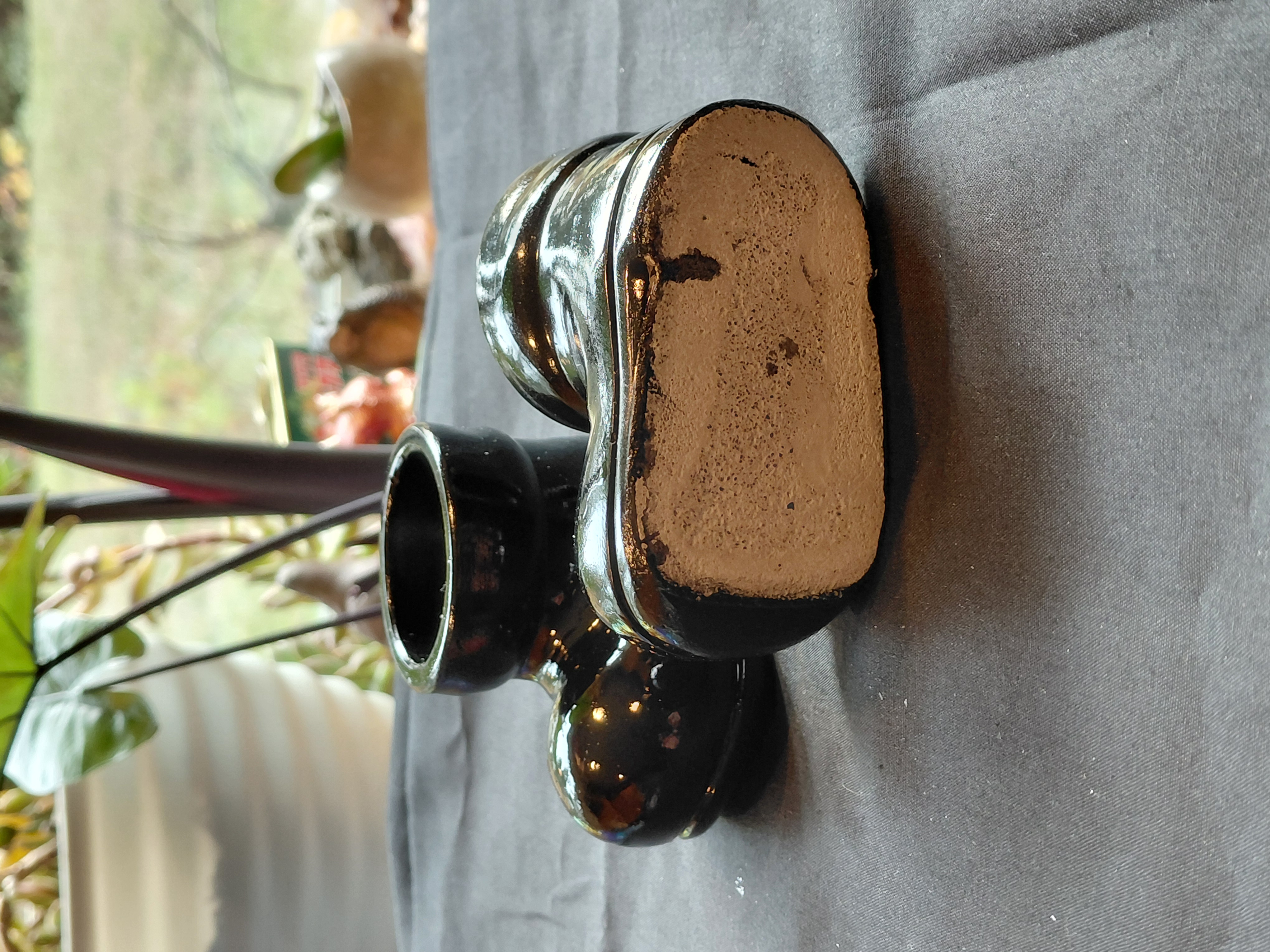 Shoes/ Concrete Tea Candle Holder black or brown