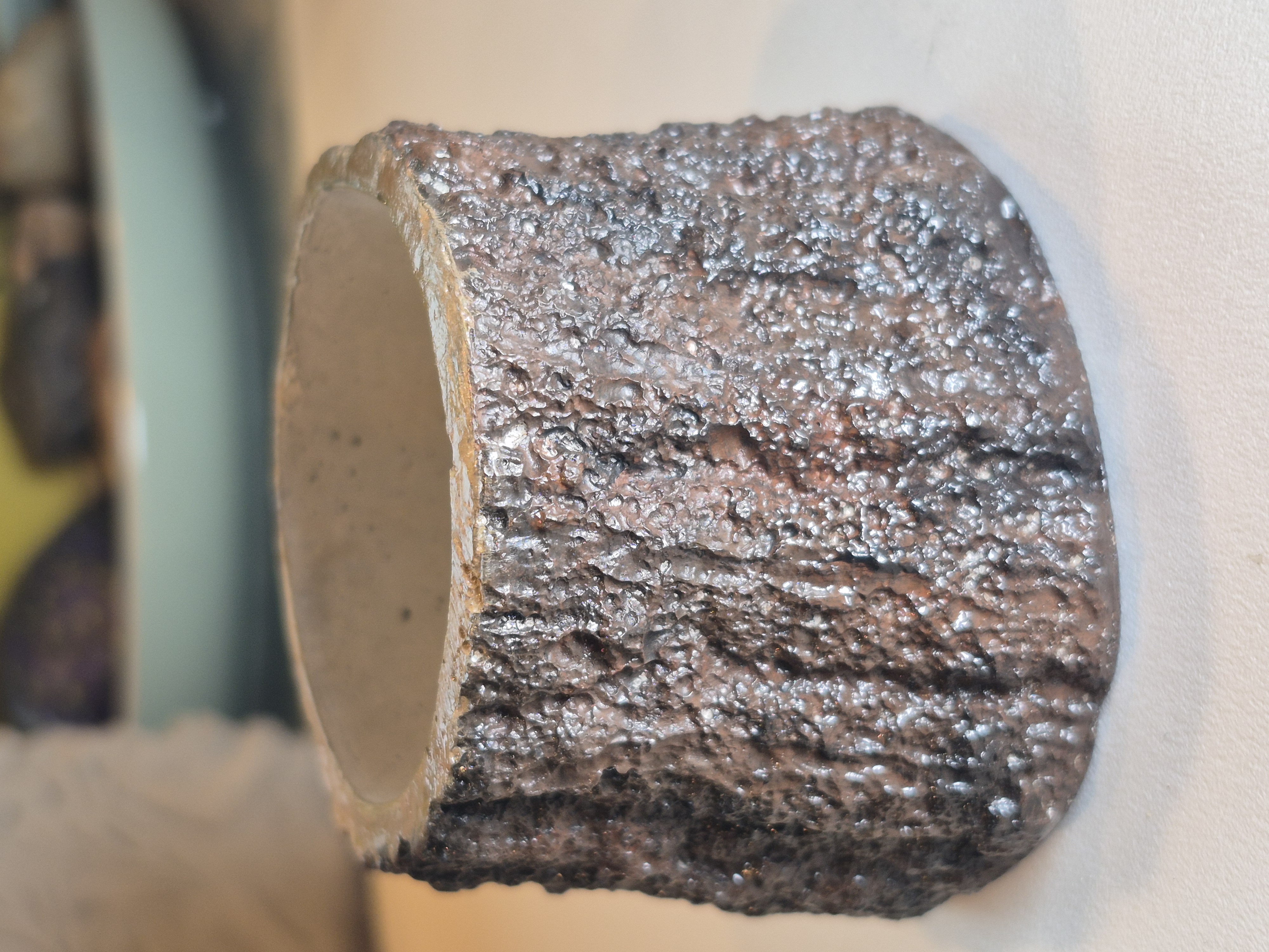 Small Concrete Tree Trunk Pot/Container