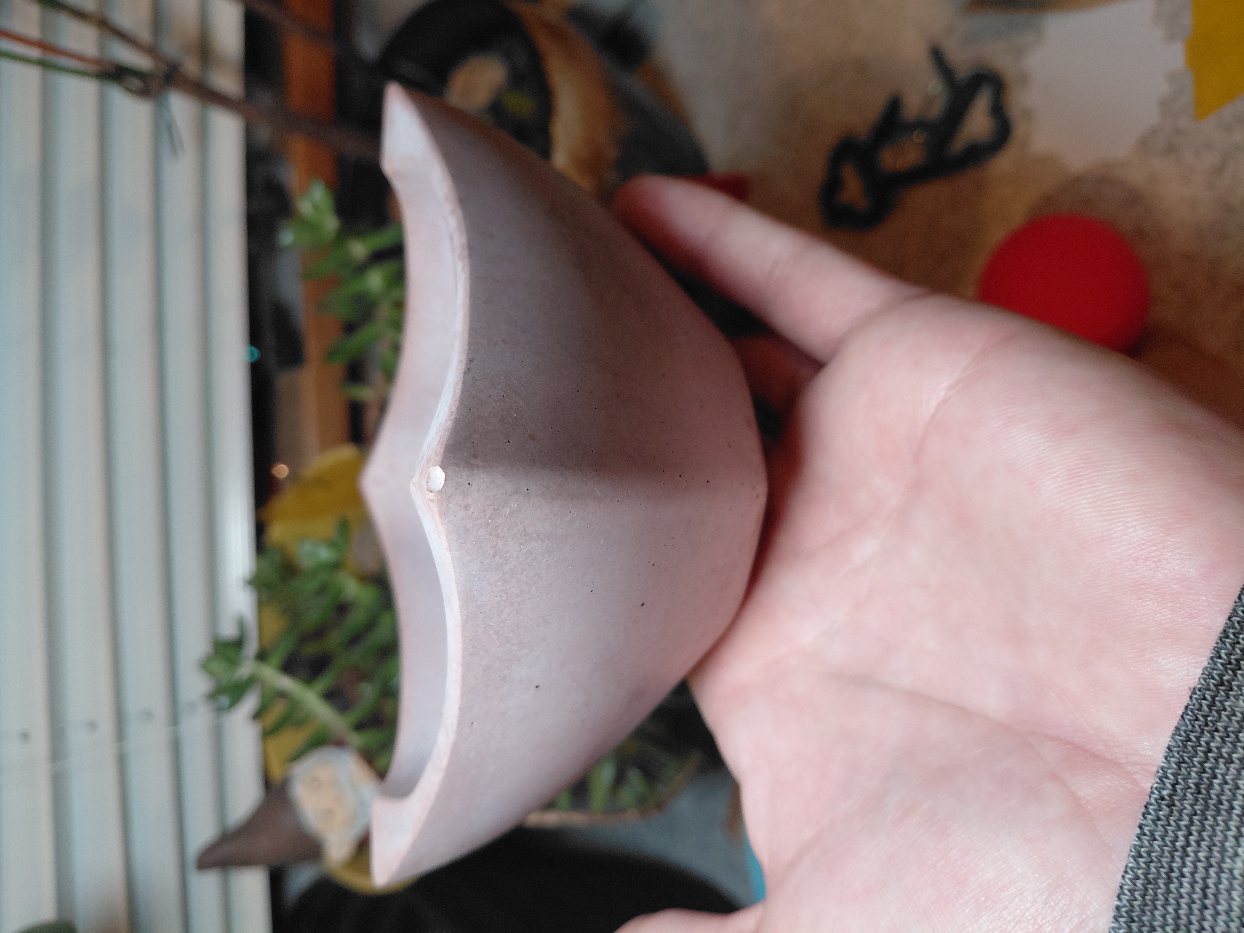 Medium Square Concaved Pot w/hole