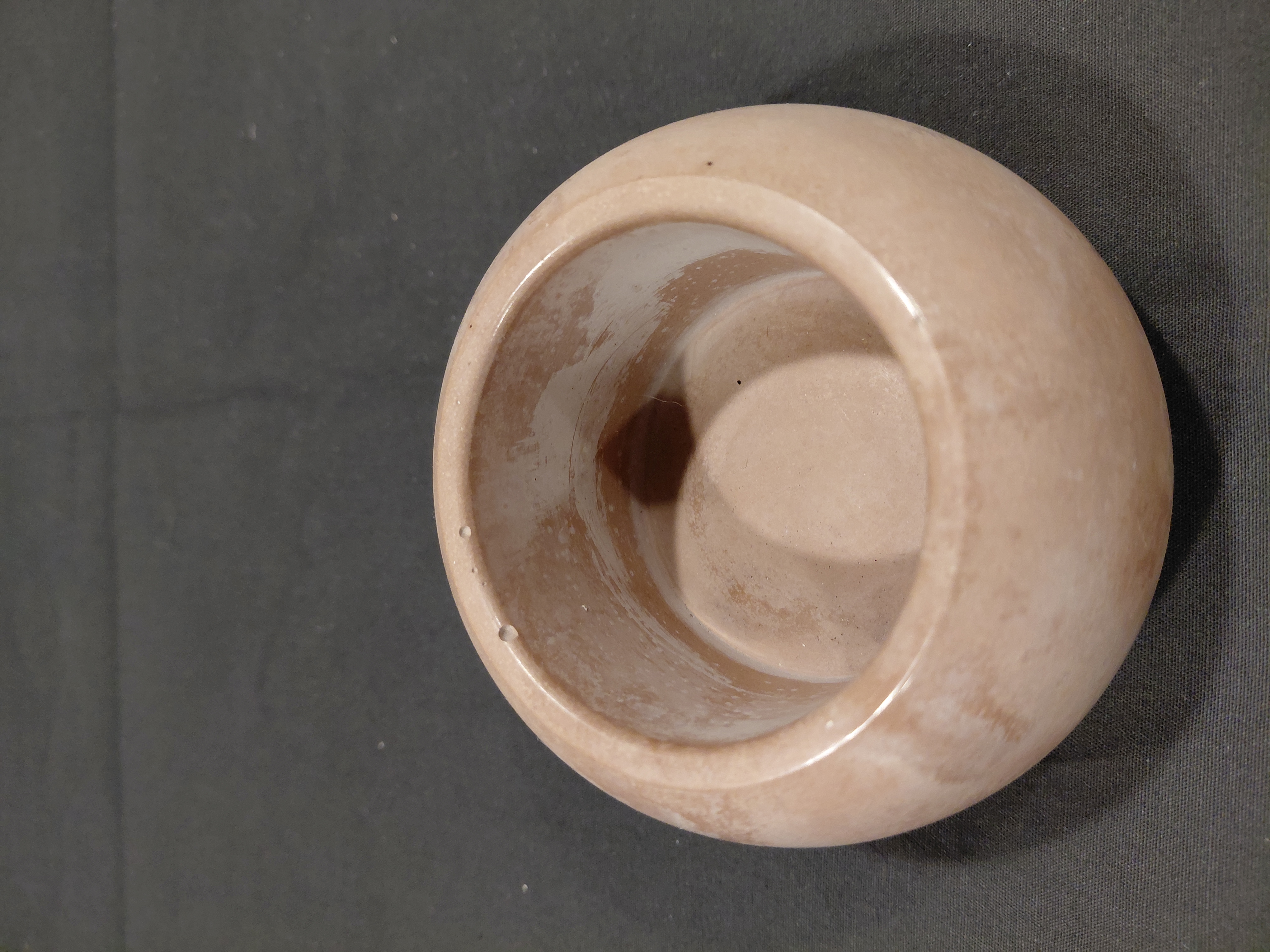 Handcrafted Brown Concrete Pot