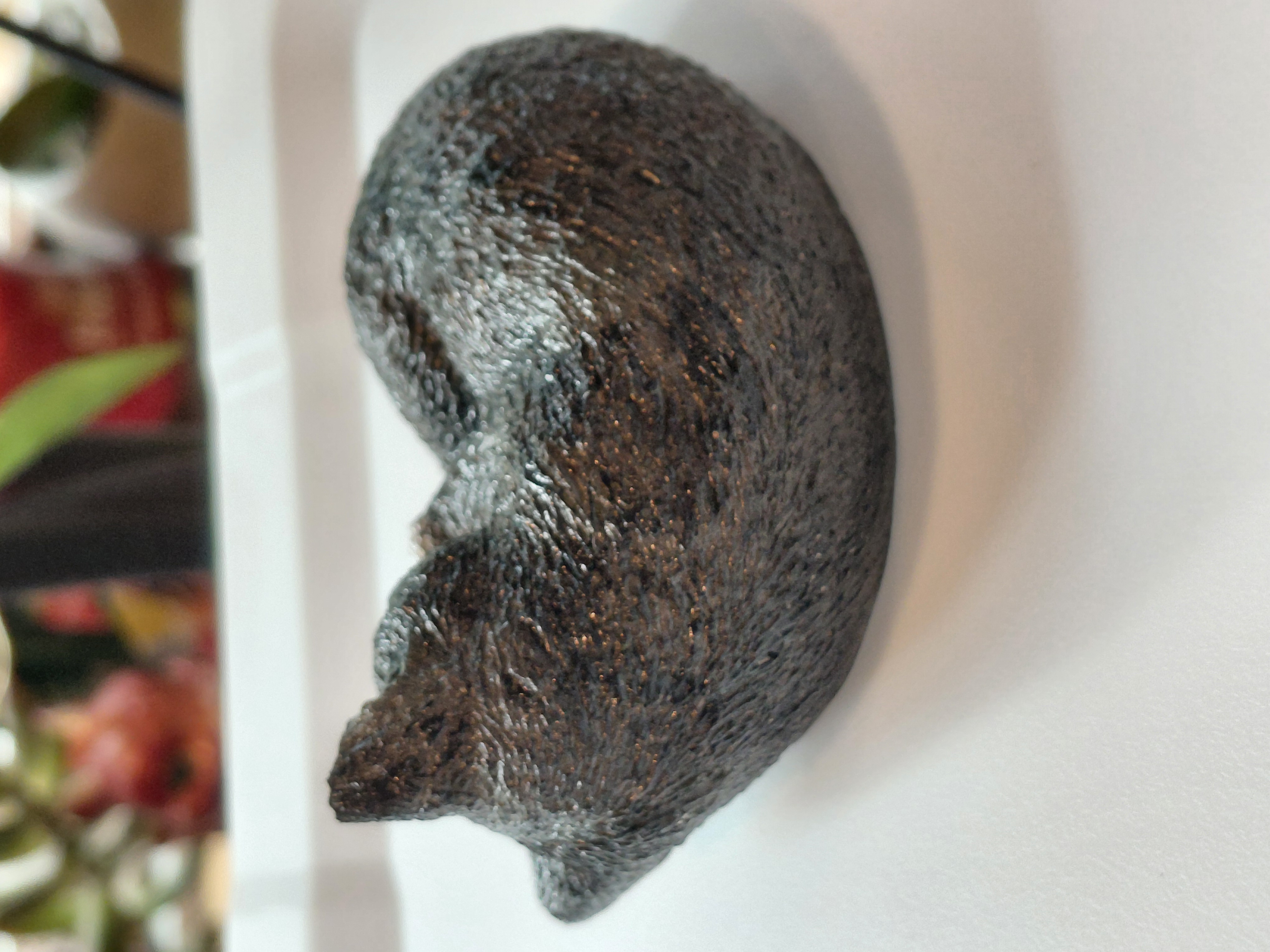 Hand Painted Concrete Kitten