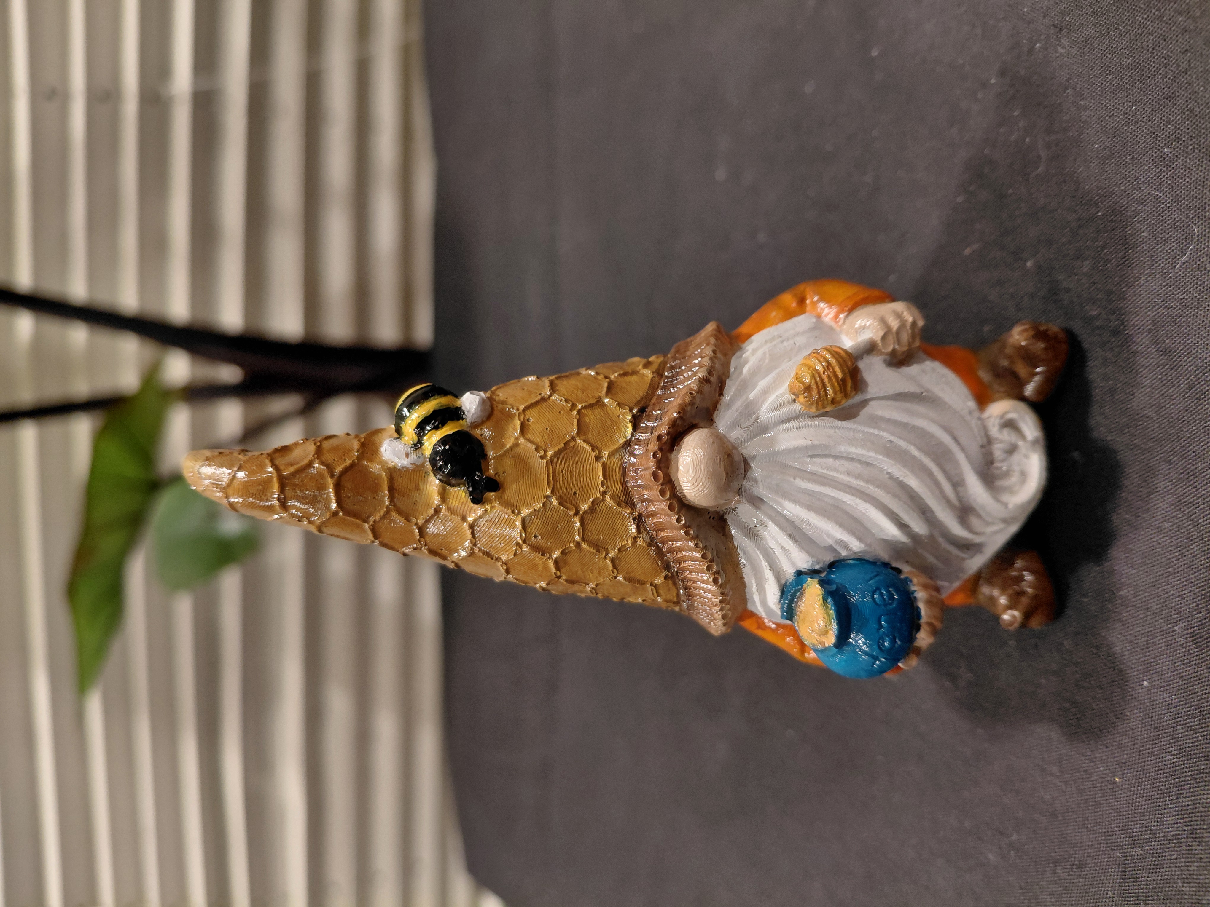 Set of Hand-Painted Concrete Gnome Figurines (2)