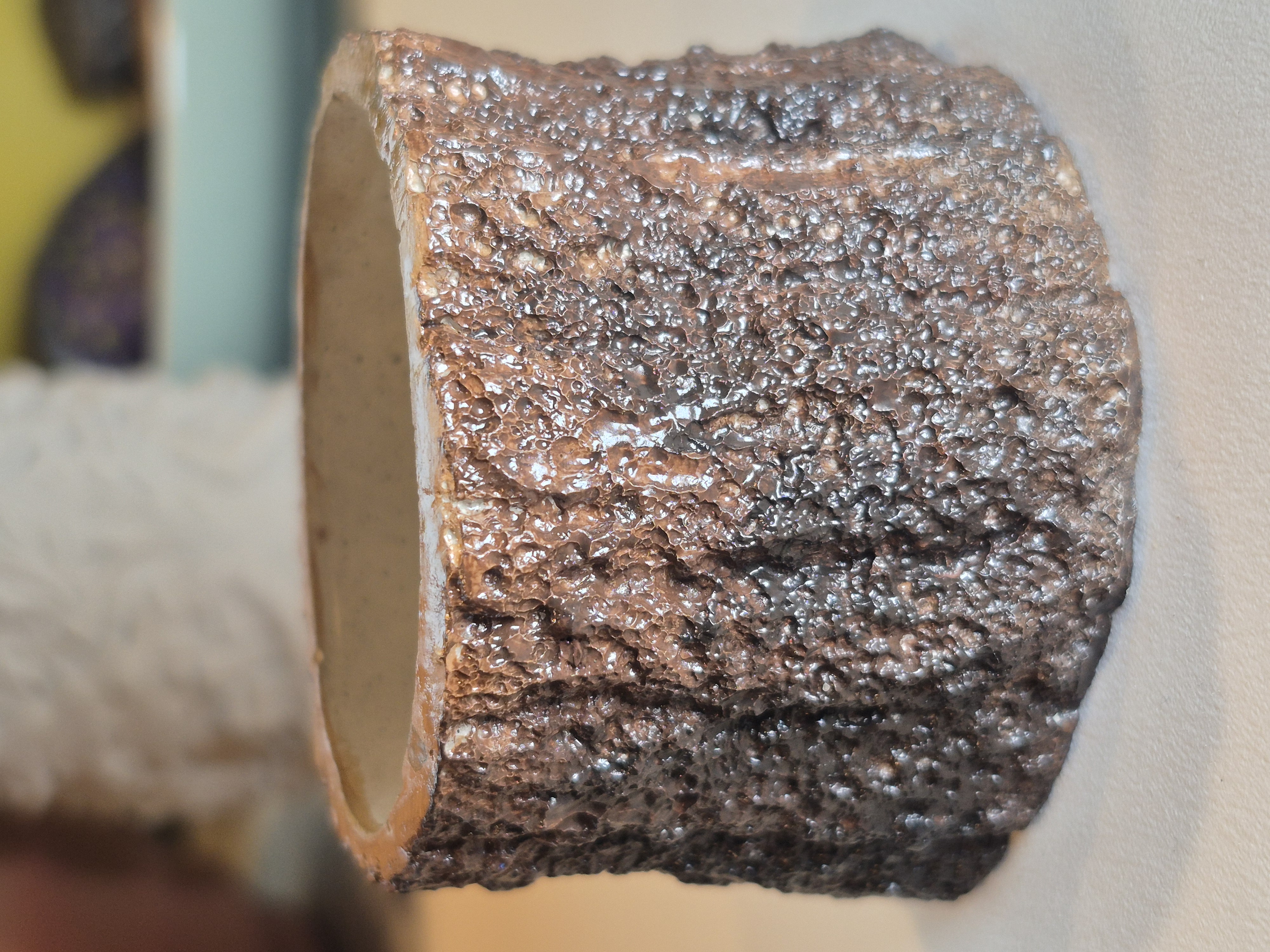 Small Concrete Tree Trunk Pot/Container