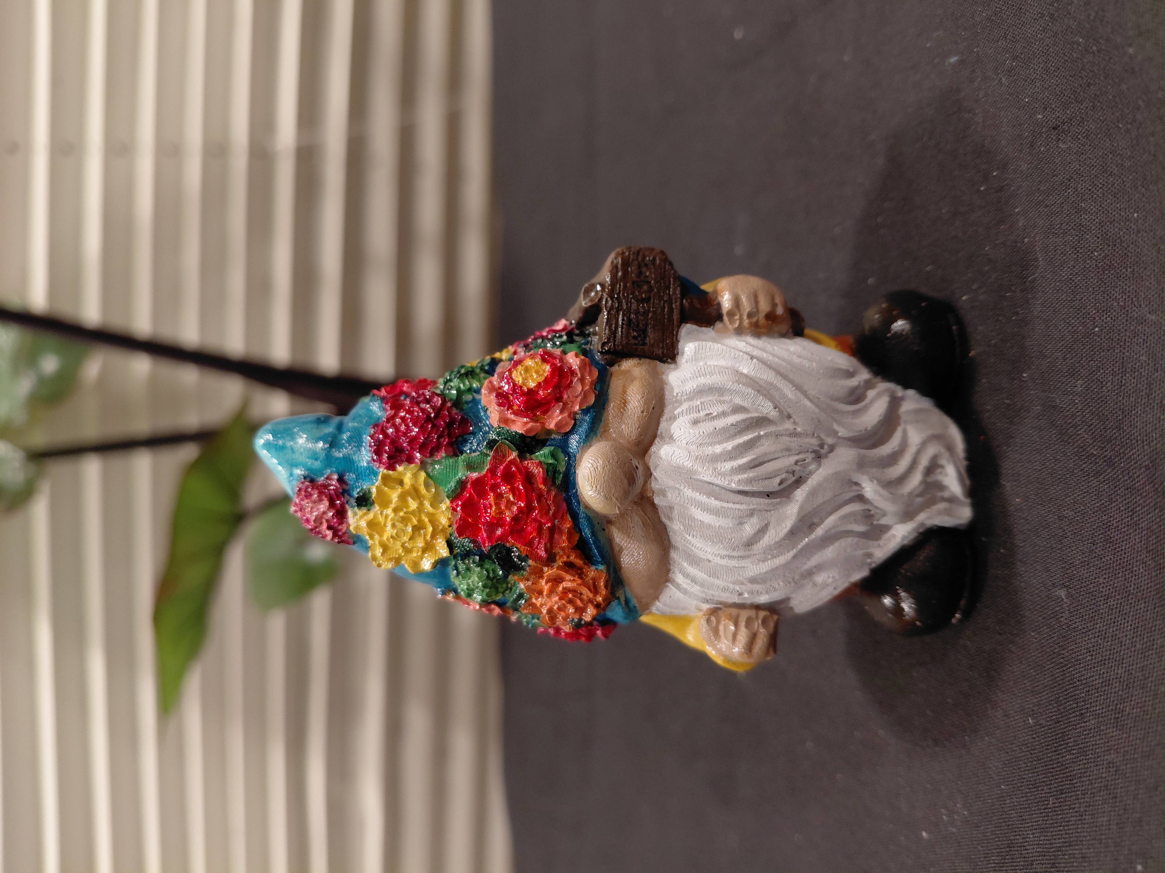 Set of Hand-Painted Concrete Gnome Figurines (2)