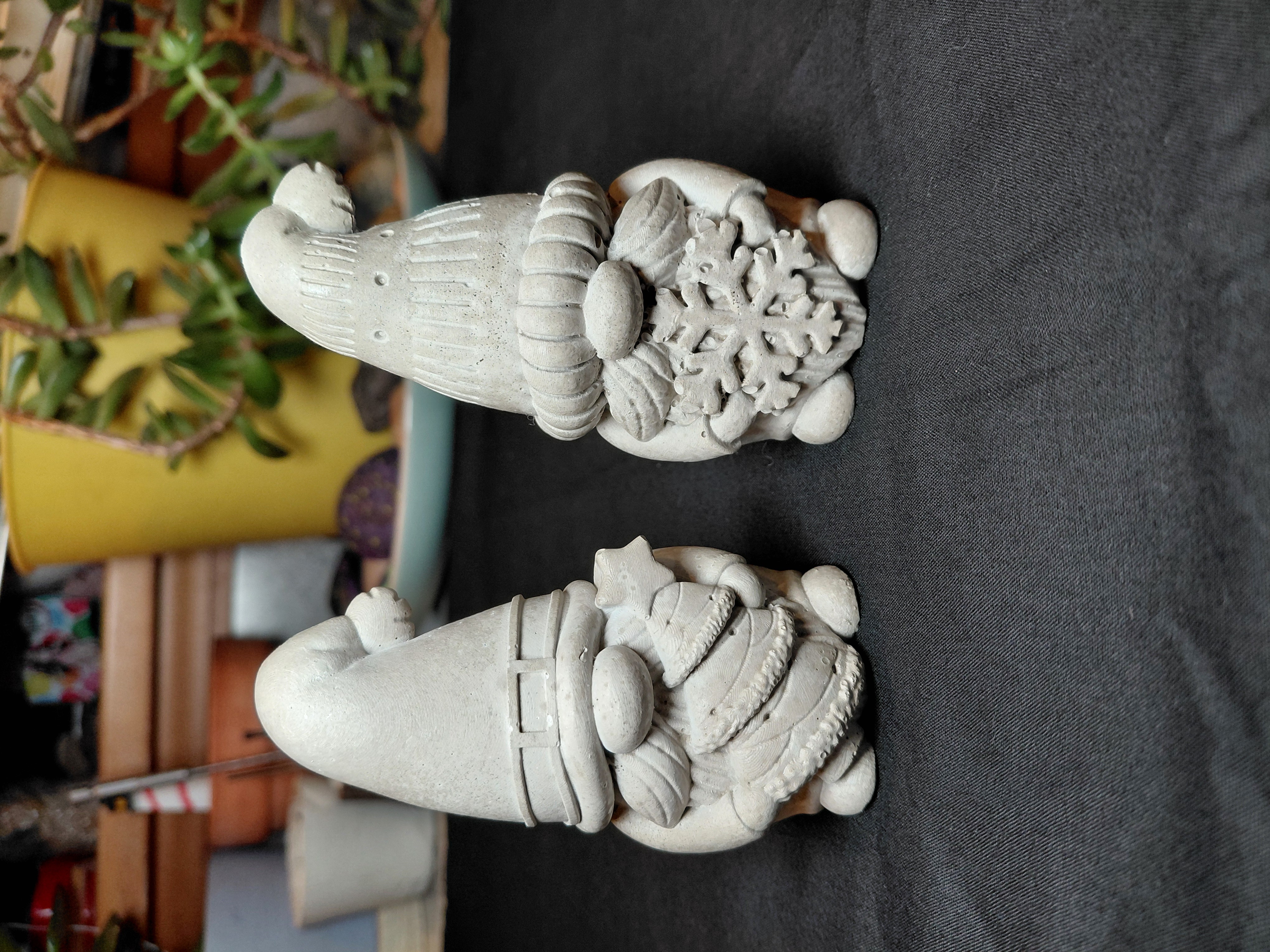 Set of Xmas Gnomes Concrete