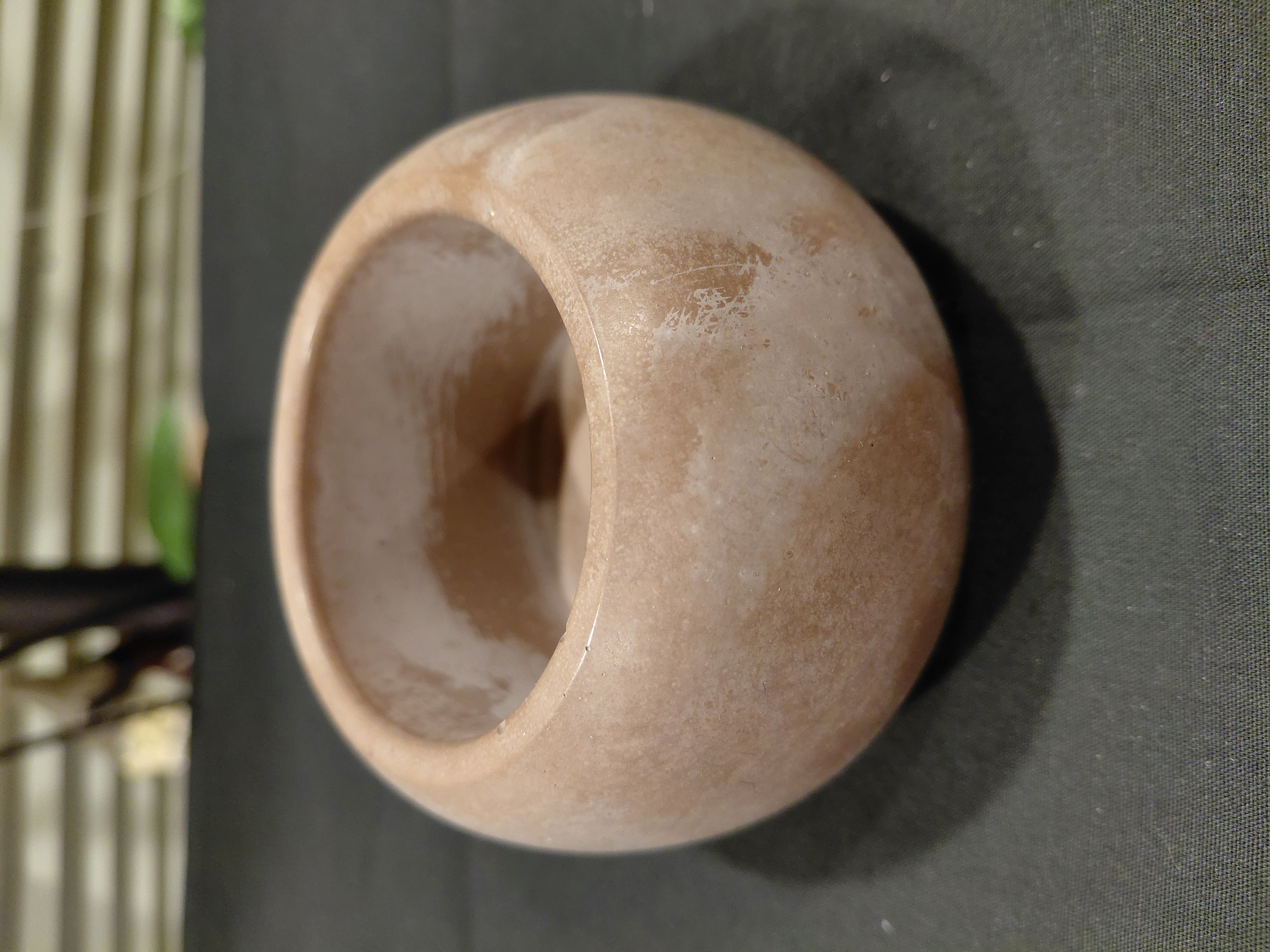 Handcrafted Brown Concrete Pot