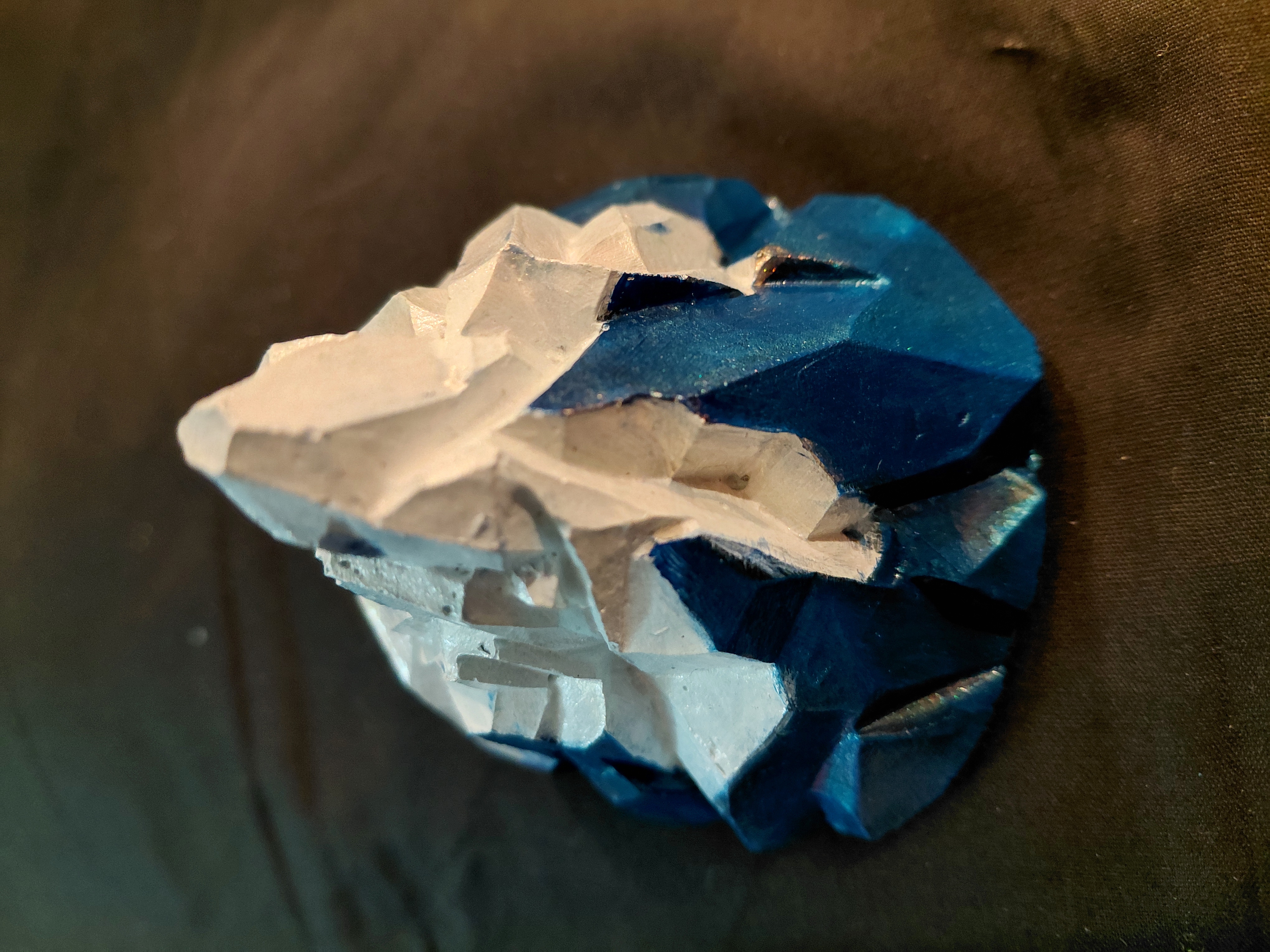 Concrete Mountain Hand Painted