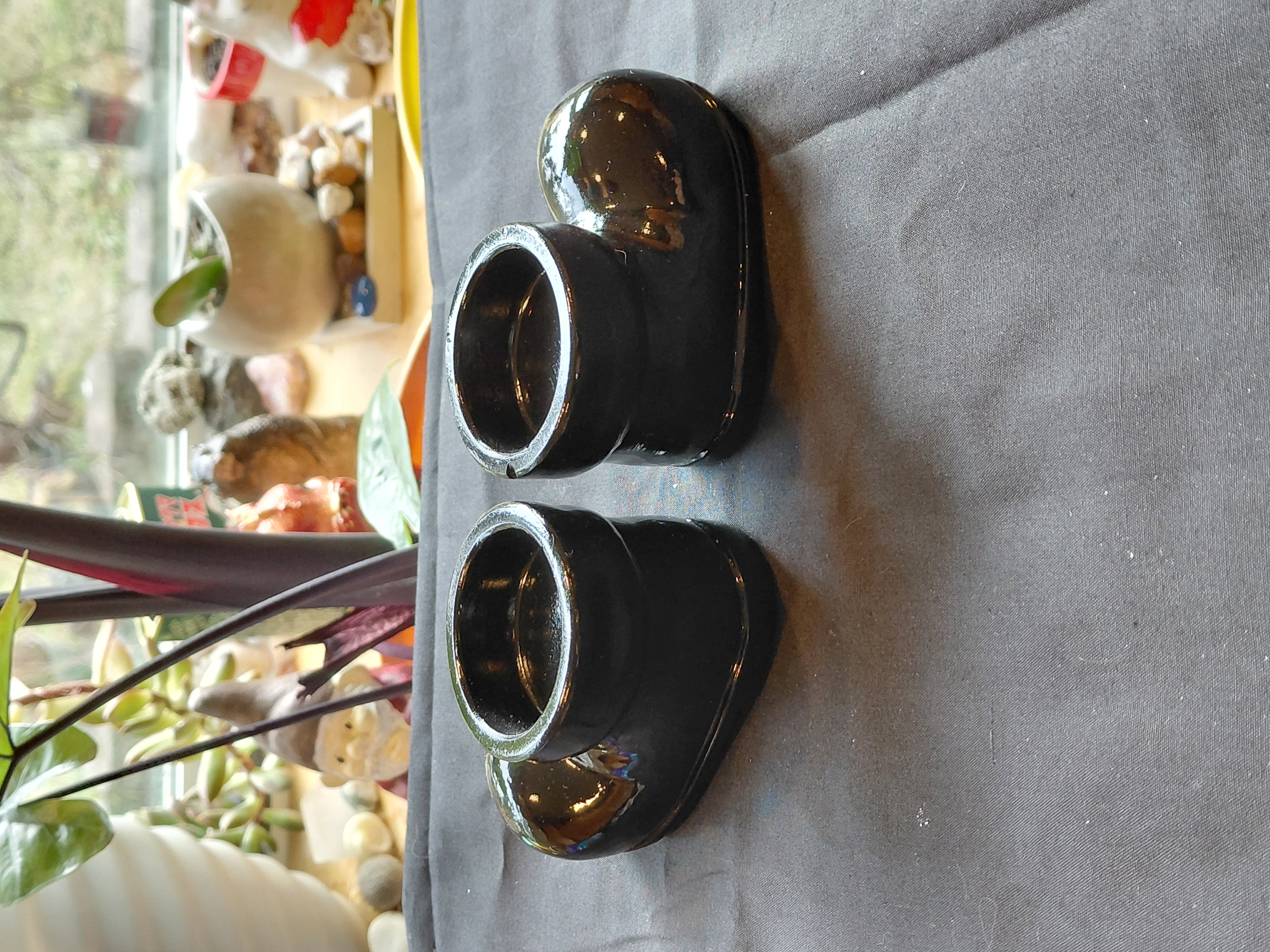 Shoes/ Concrete Tea Candle Holder black or brown
