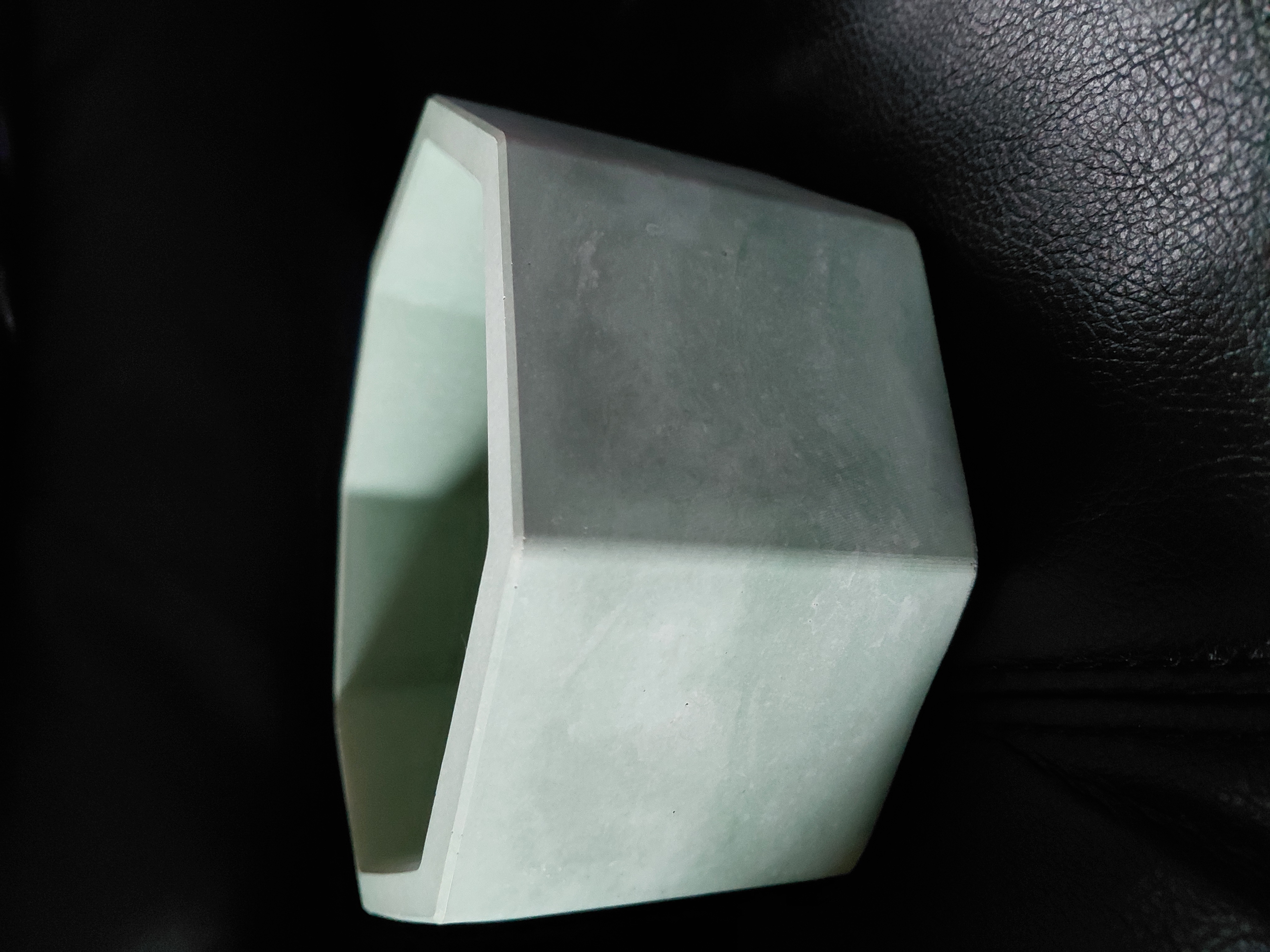 Concrete Jade Bonsai Pot w/wire holes