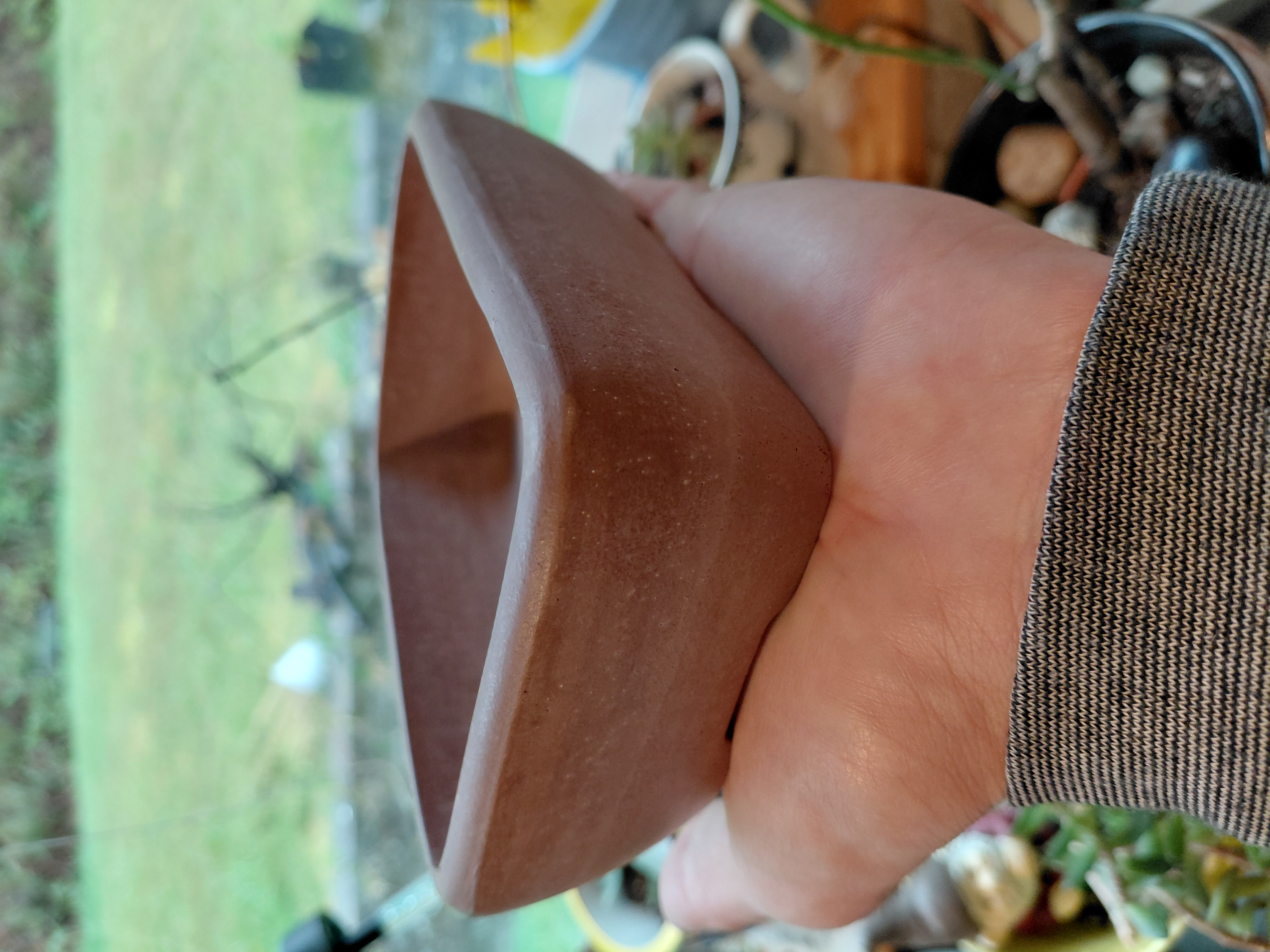 Small Brown Bonsai Pot