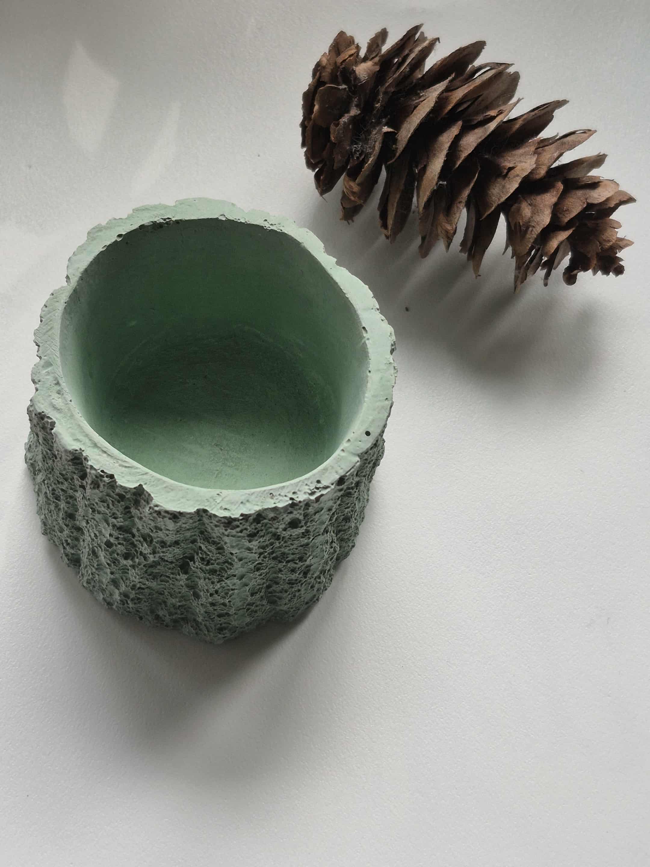 Jade Green Concrete Tree Stump